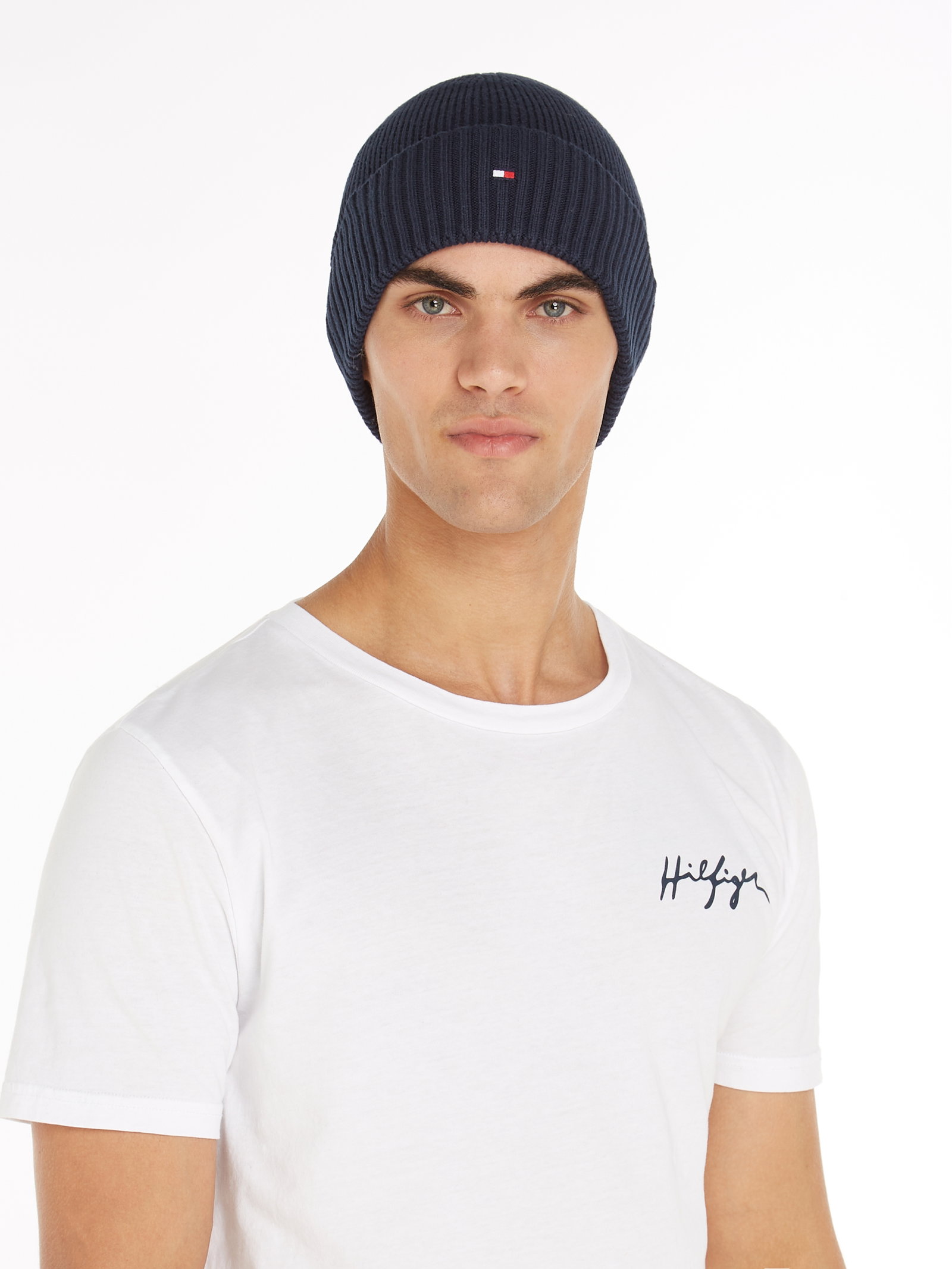 Tommy Hilfiger Flag Cotton Beanie #6