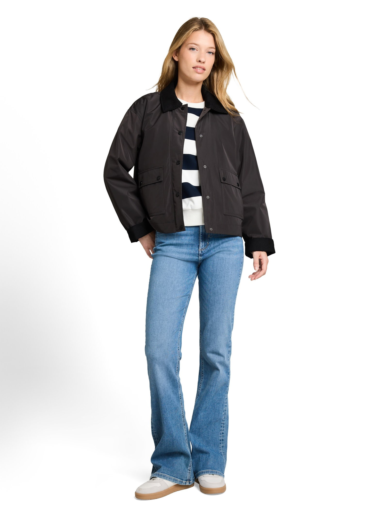 winter jacket with corduroy co, Coal Mine Grey #3