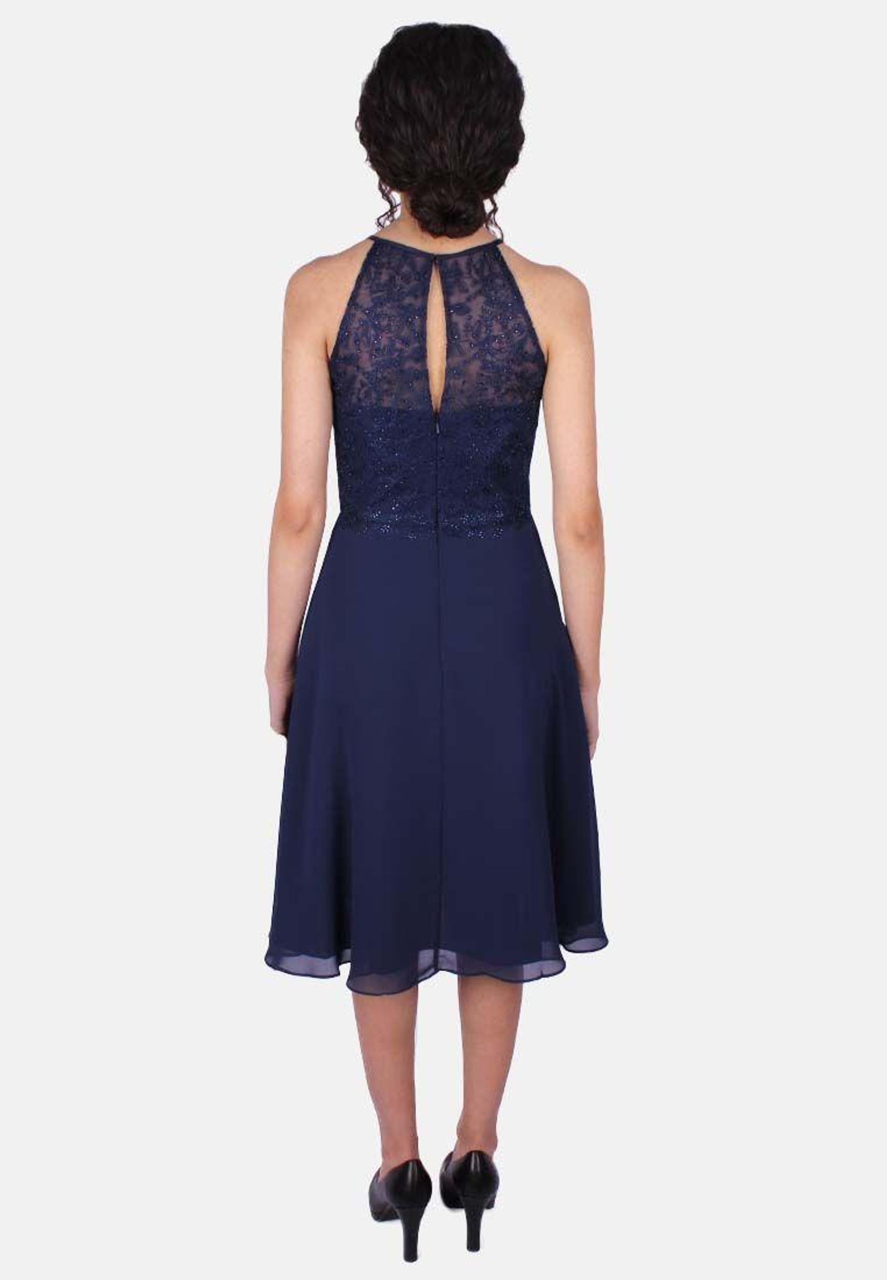 "Cocktailkleid aus Luxuar in Dunkelblau | Luxuar"