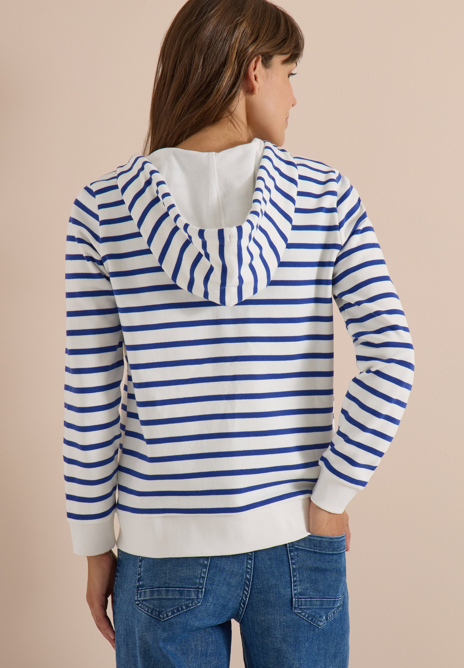 NOS Striped T-Shirt Jacket, deep river blue #4