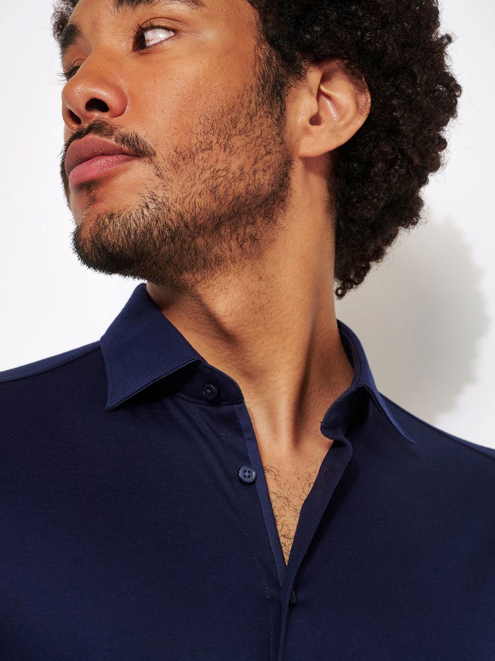 DESOTO |  DESOTO Hemd Modern Fit  | M | solid dark navy