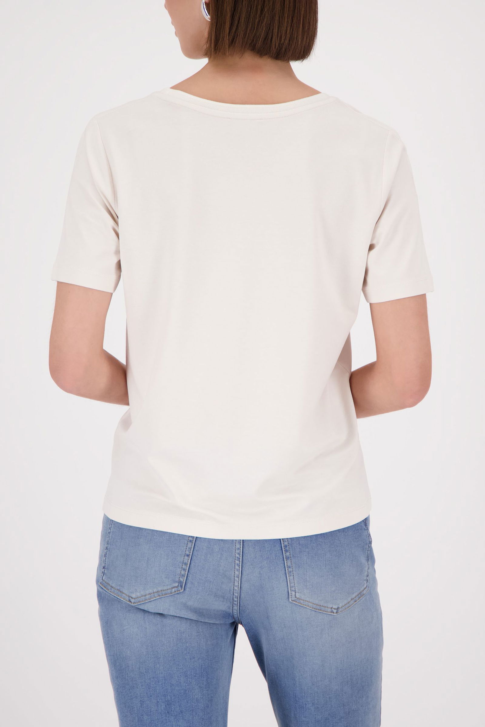 Monari |  Bluse, champagne beige | 36 | cloudy grey