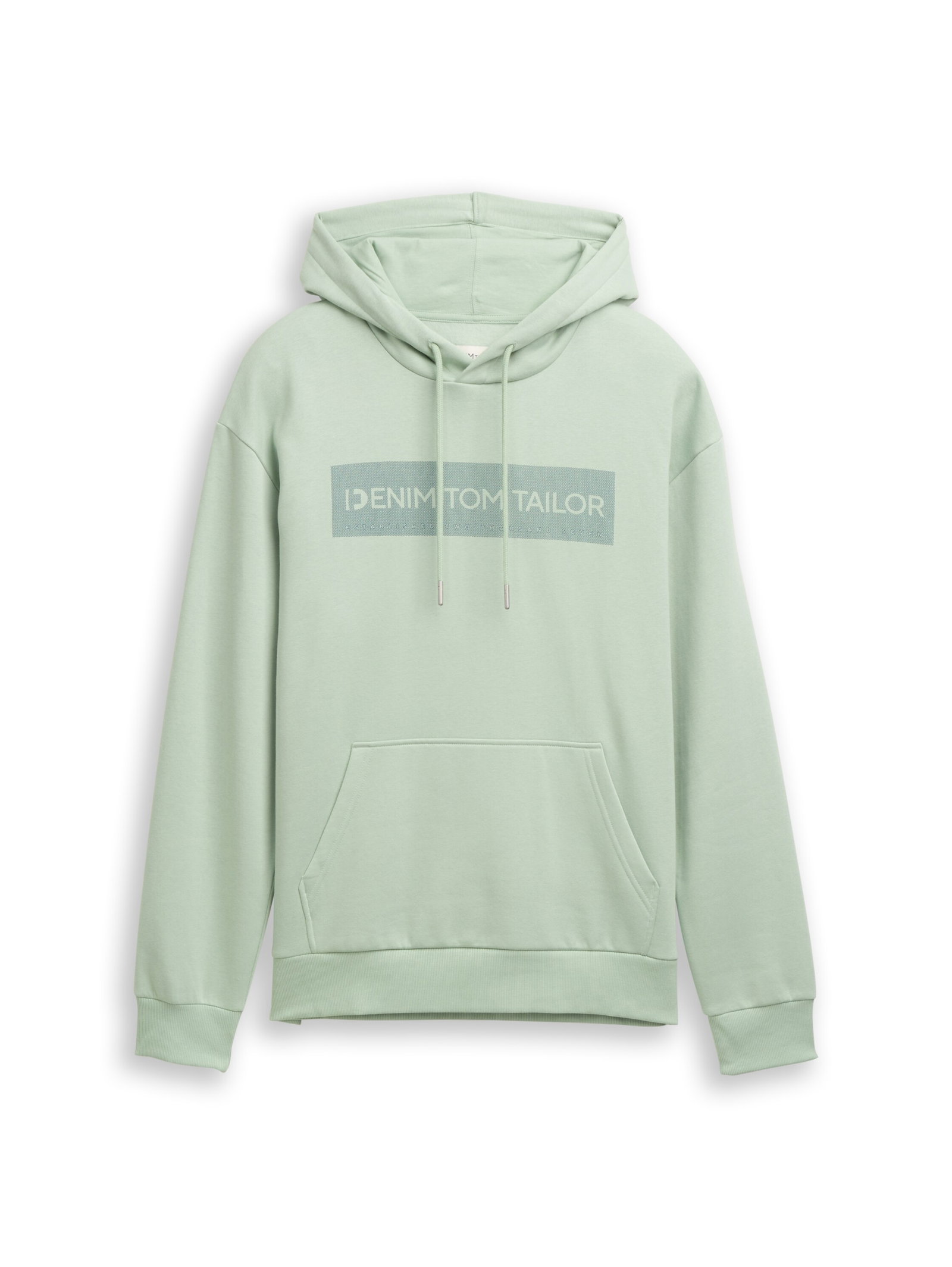 printed sweat hoodie, Fresh Mint Green #1