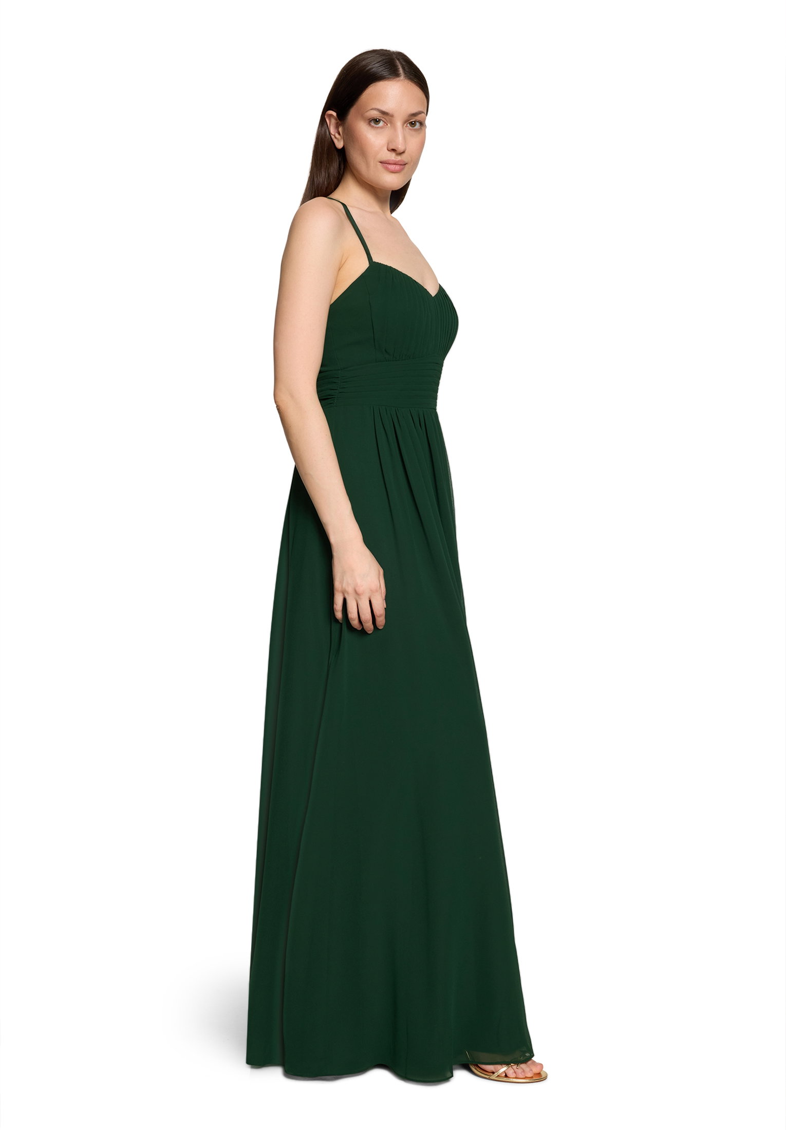 Kleid Lang ohne Arm, Dark Moss #5