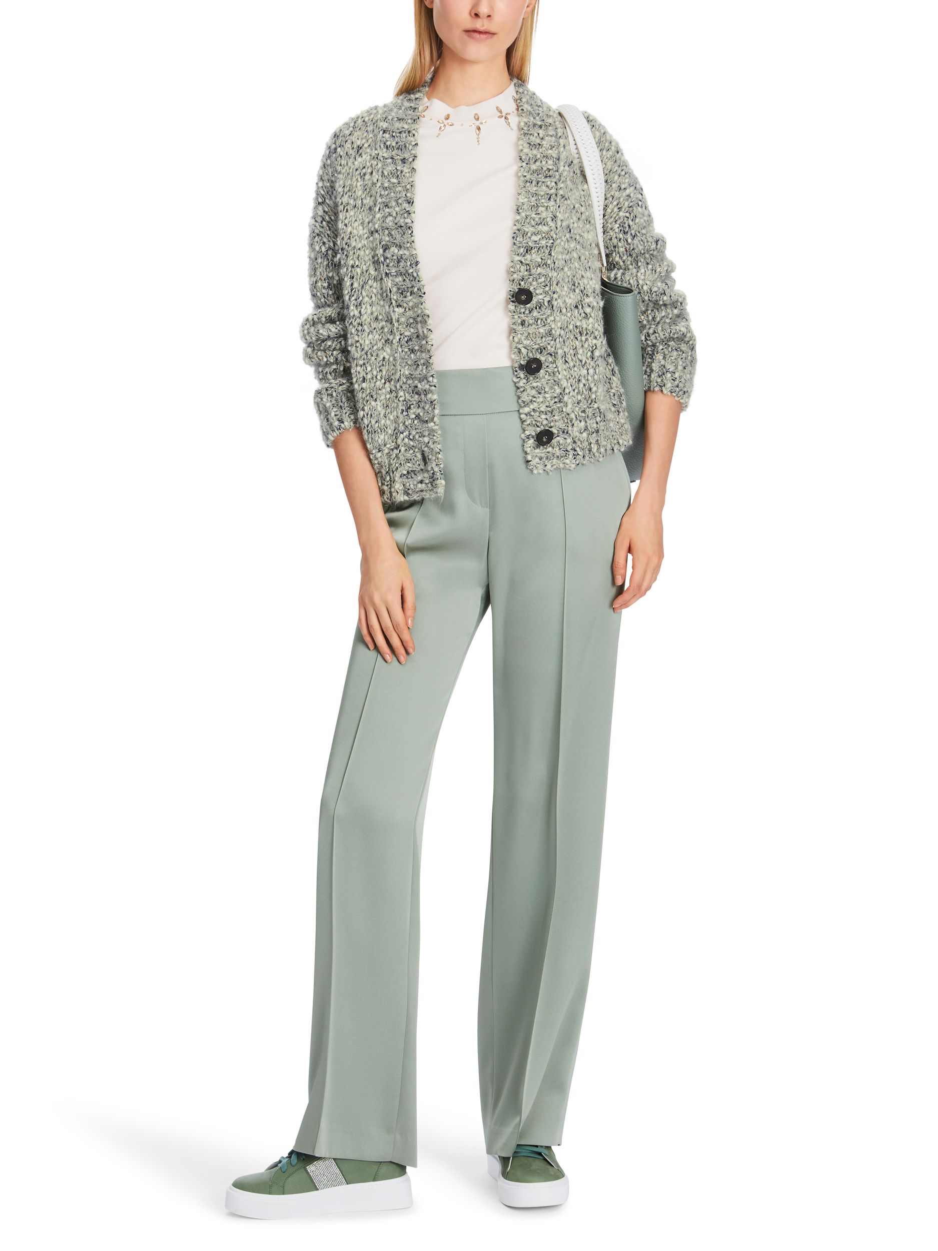 Marc Cain Collections |  Marc Cain Collections Strickjacke | Cardigan  | 40 | frozen sage