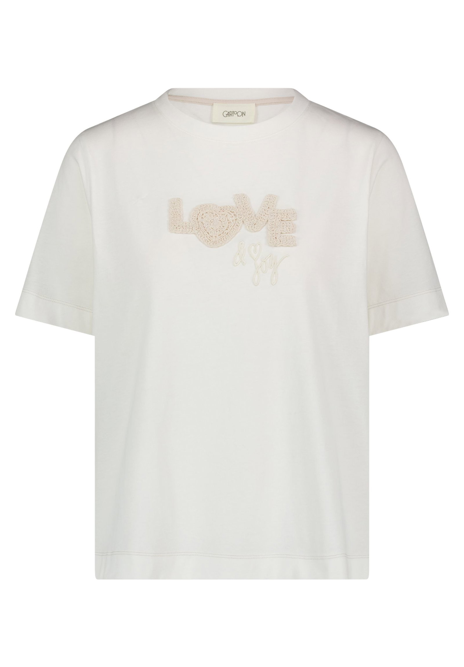 |  Shirt Kurz 1/2 Arm, Patch Cream/Nature | 36