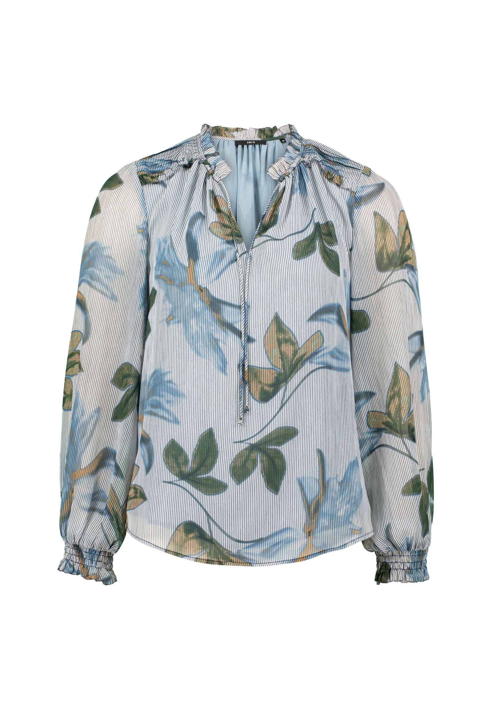4e9c7f6f72a2dbac5ae368fe211f92af Zero |  Zero Druckbluse  | 34 | creamblue