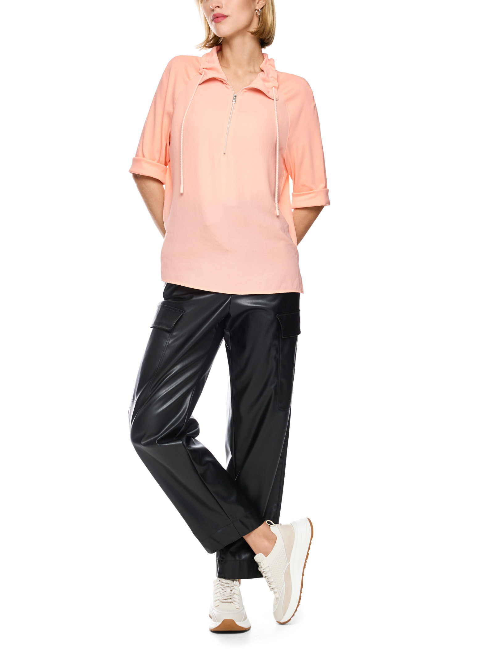 Blusenshirt, tropical peach #2