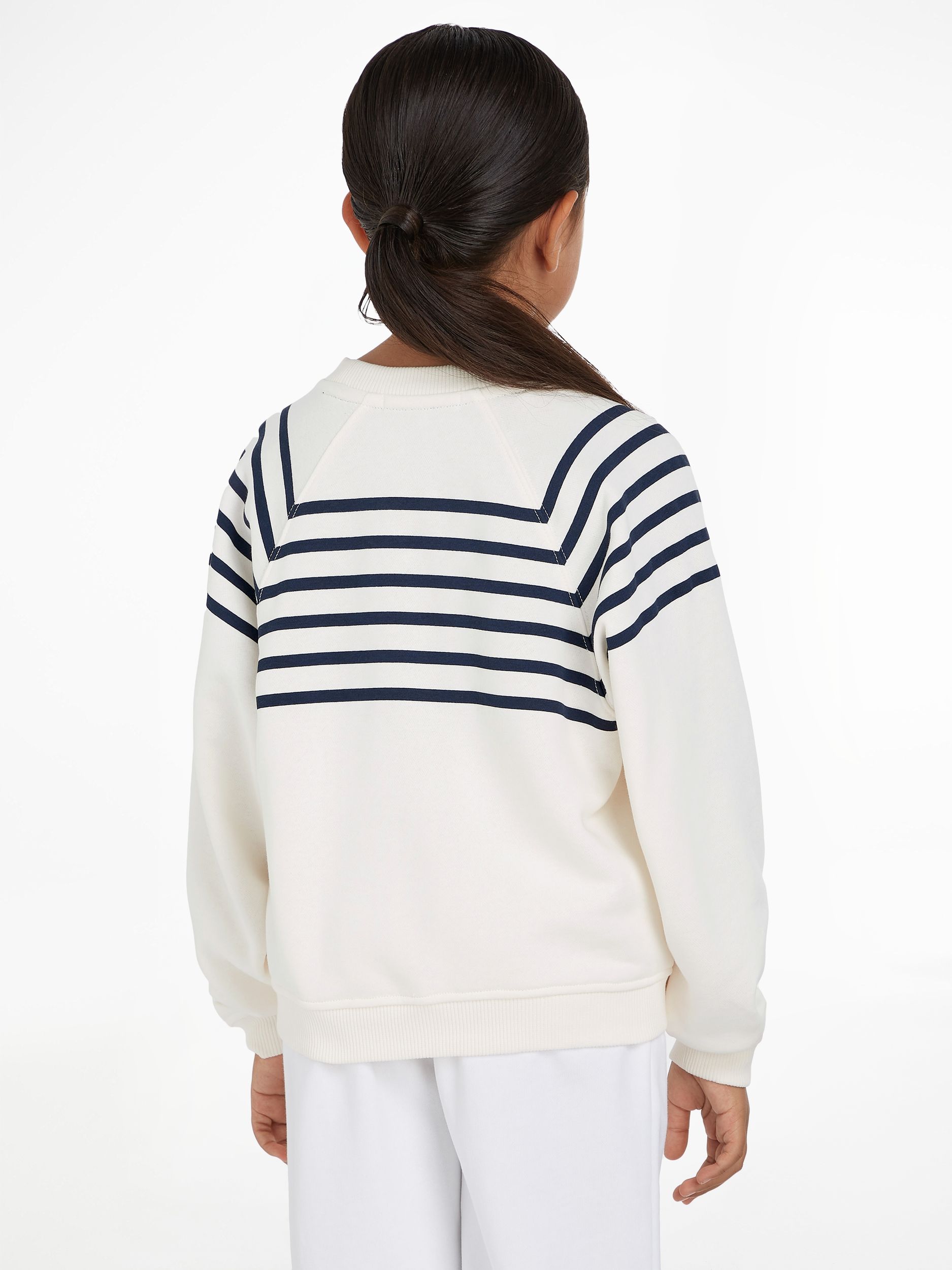 Tommy Hilfiger |  BRETON STRIPE CREW | 176 | ancient white