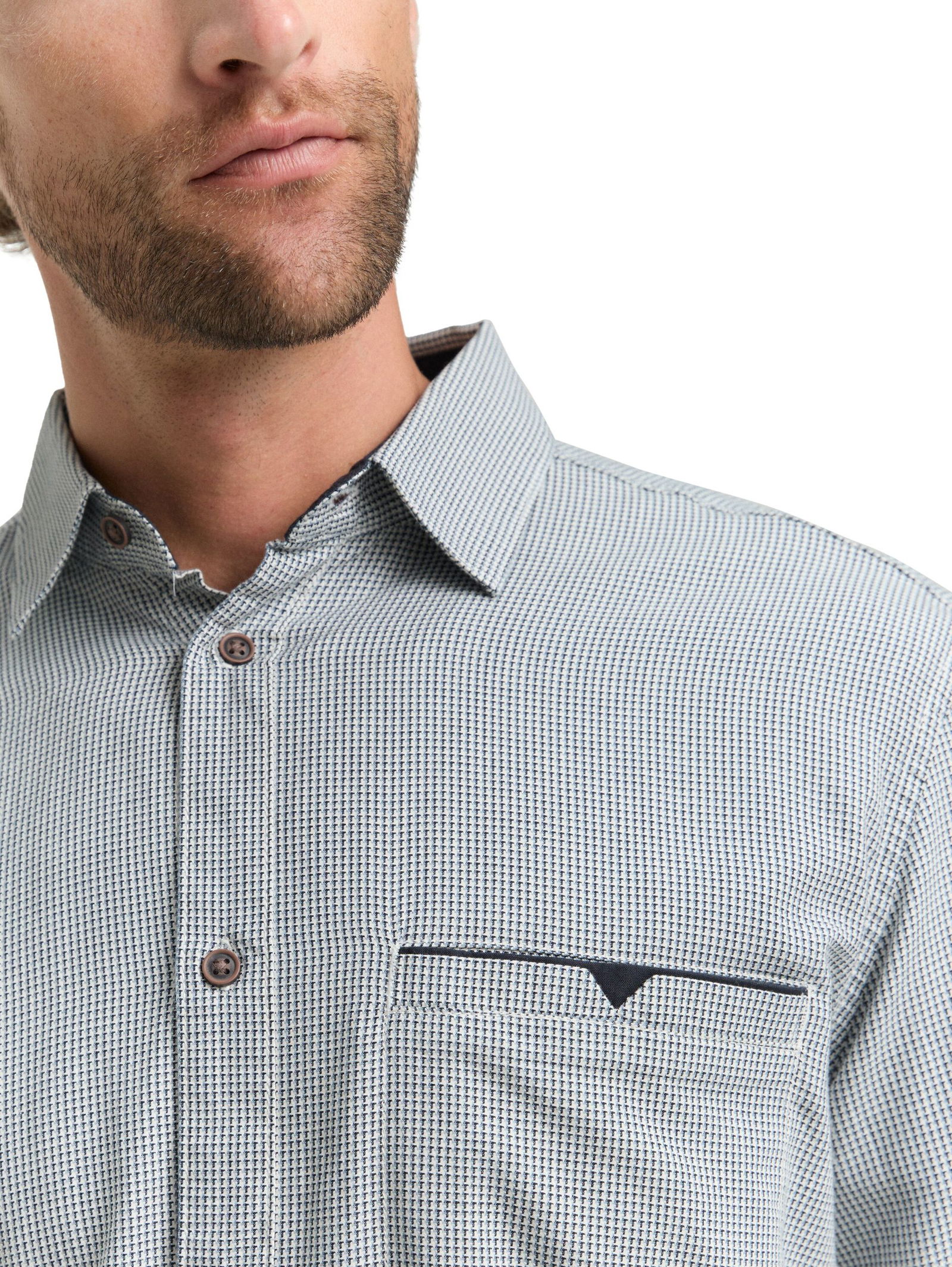  | structured shirt, blue small structure | XXXL