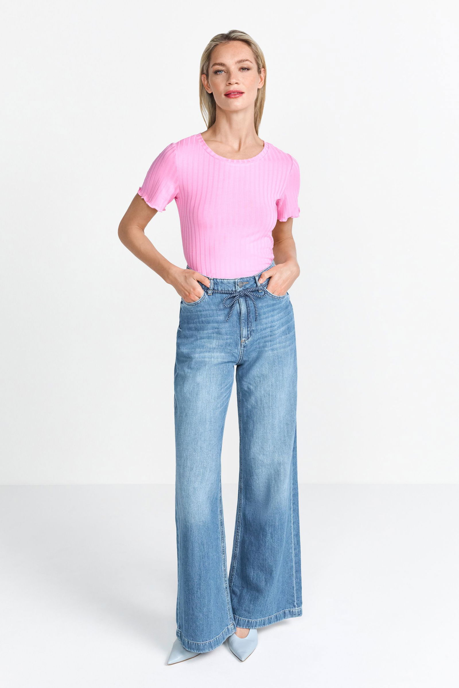 10ae7a482737ae57177a78899838aa53  |  Rib T- Shirt, bubblegum pink | XL | bubblegum pink