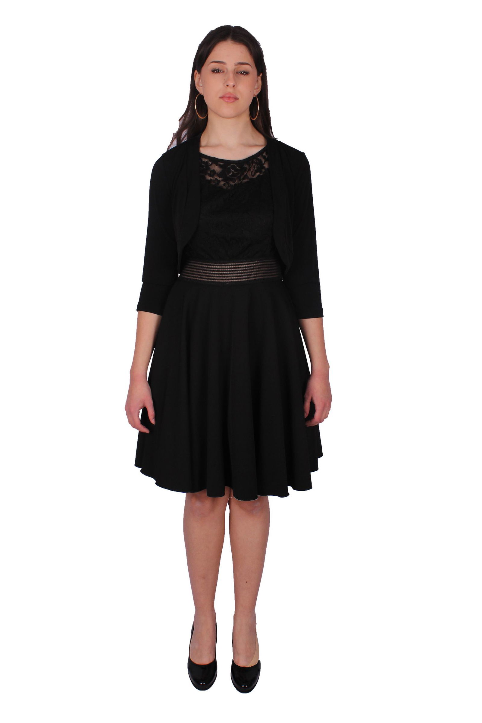 Schwarze Bolero-Jacke von Felanitx Qualitätsmode kaufen