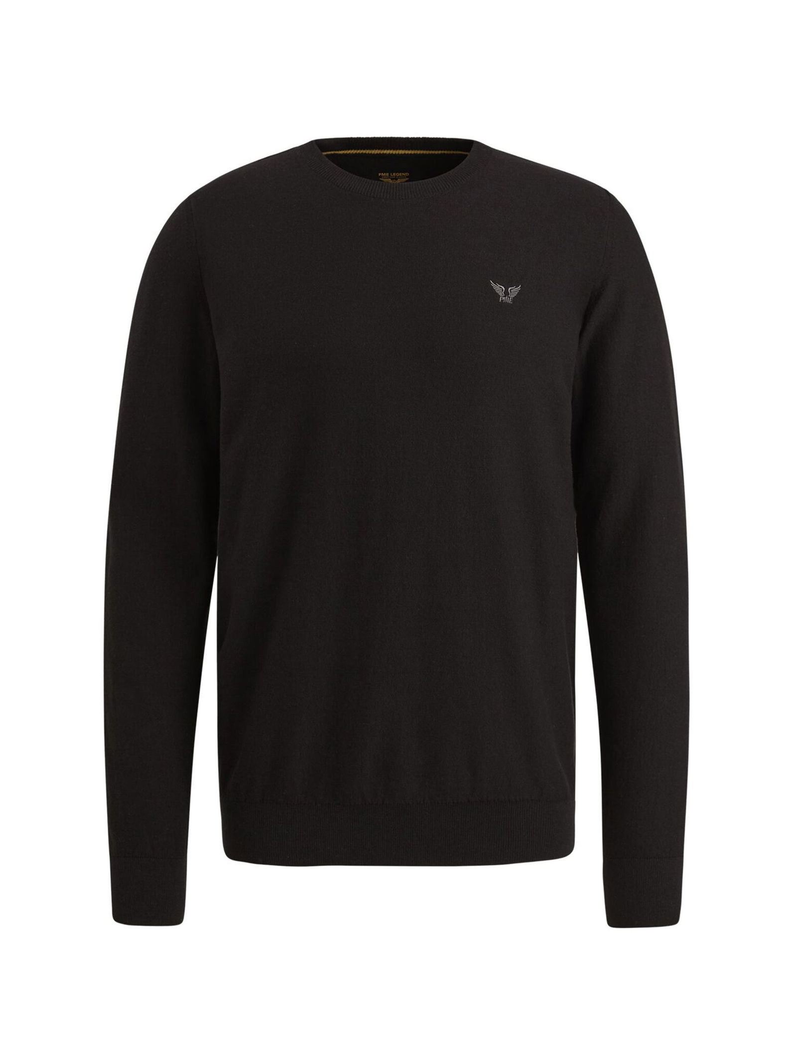 PME Legend |  PME Legend Sweatshirt Pullover "R-neck cotton knit" | M | black