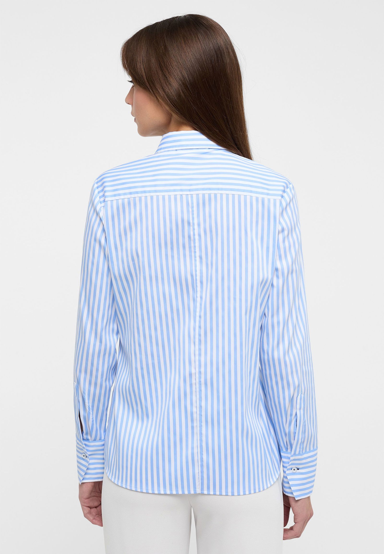 Eterna |  Eterna Druckbluse  | 48 | hellblau