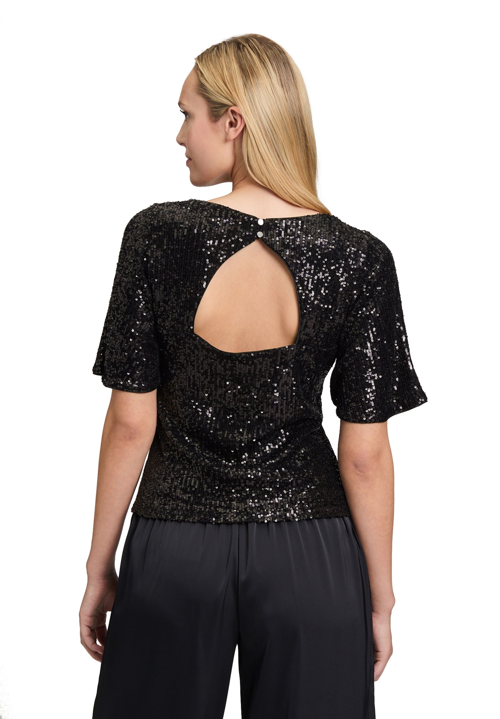 V by Vera Mont |  V by Vera Mont  Pailletten-Top | 38 | schwarz