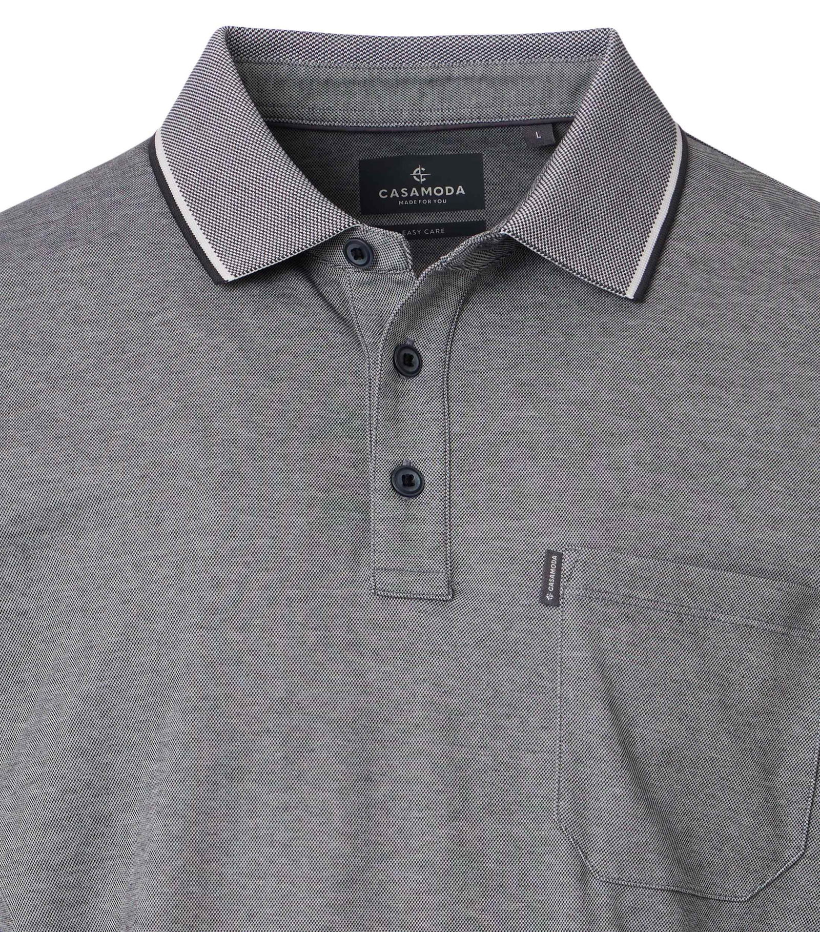 Casa Moda |  Casa Moda Poloshirt  | 4XL | anthrazit