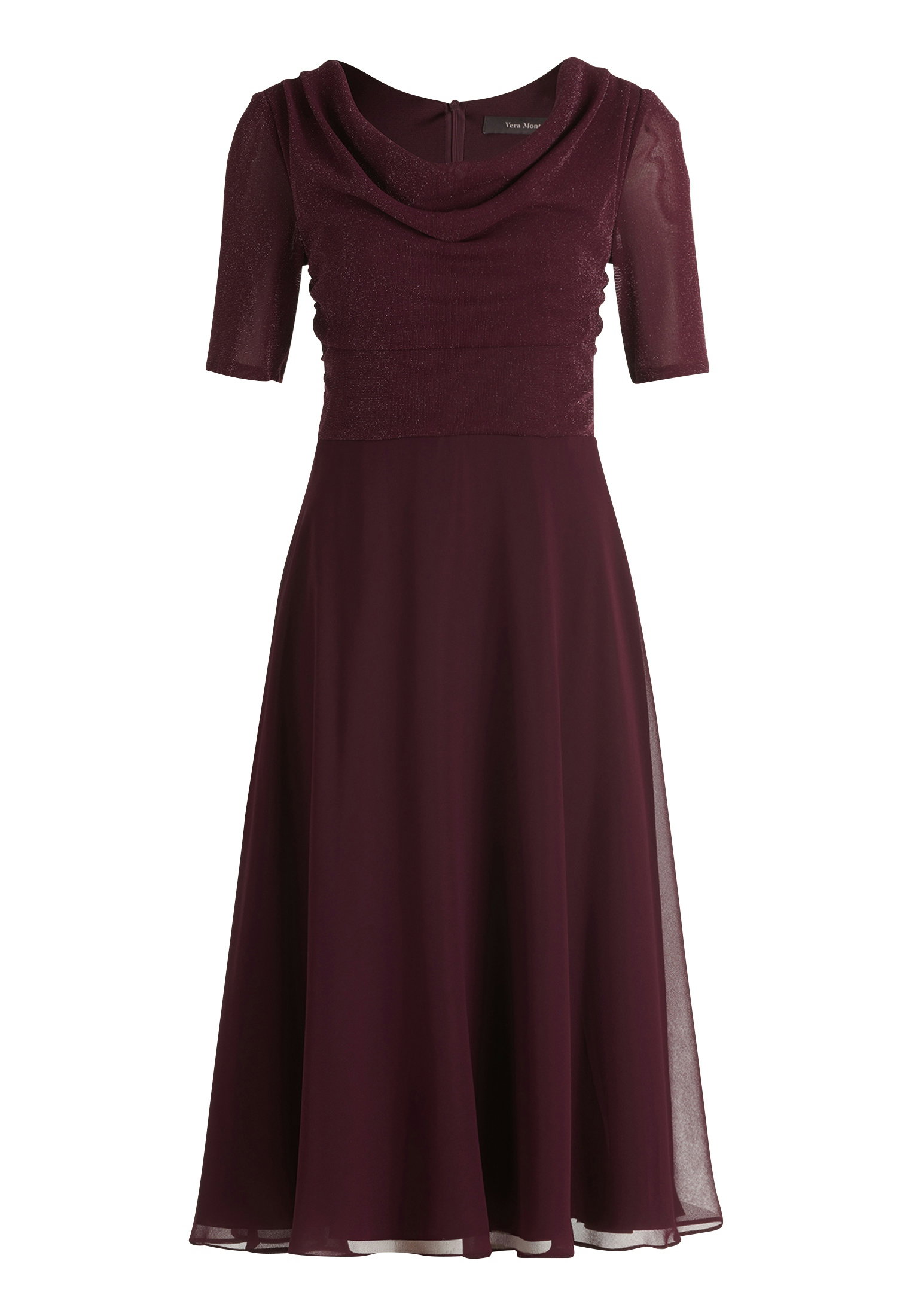 Kleid Kurz 1/2 Arm, Strong Aubergine #1