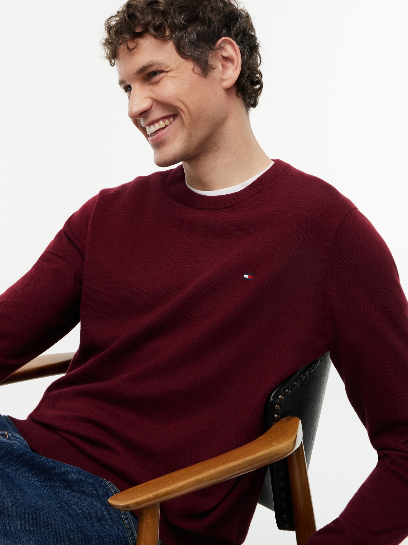 PIMA ORG CTN CASHMERE CREW NECK, PURPLE #3