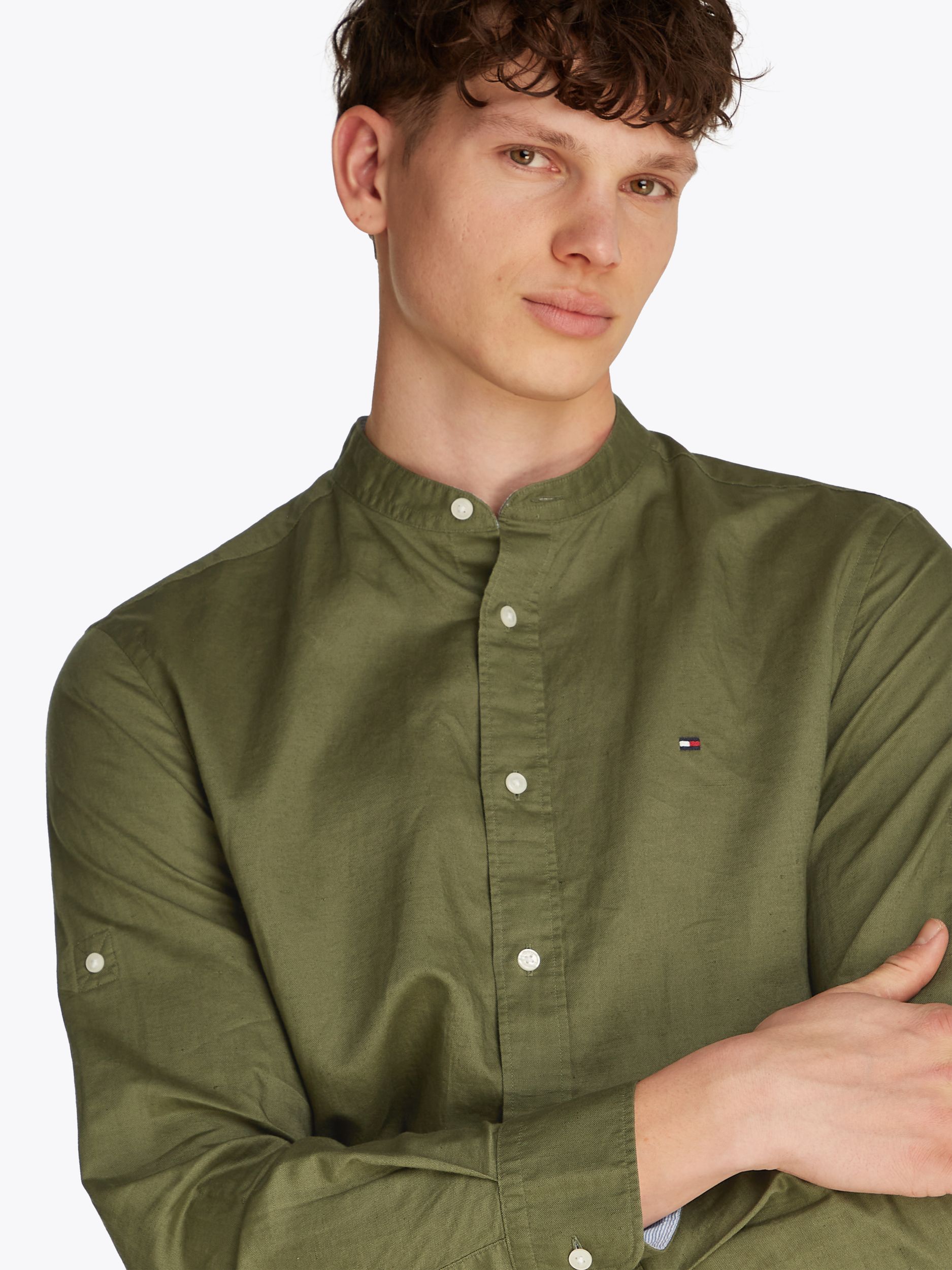 Tommy Hilfiger |  Tommy Hilfiger Hemd Regular Fit  | M | sandalwood