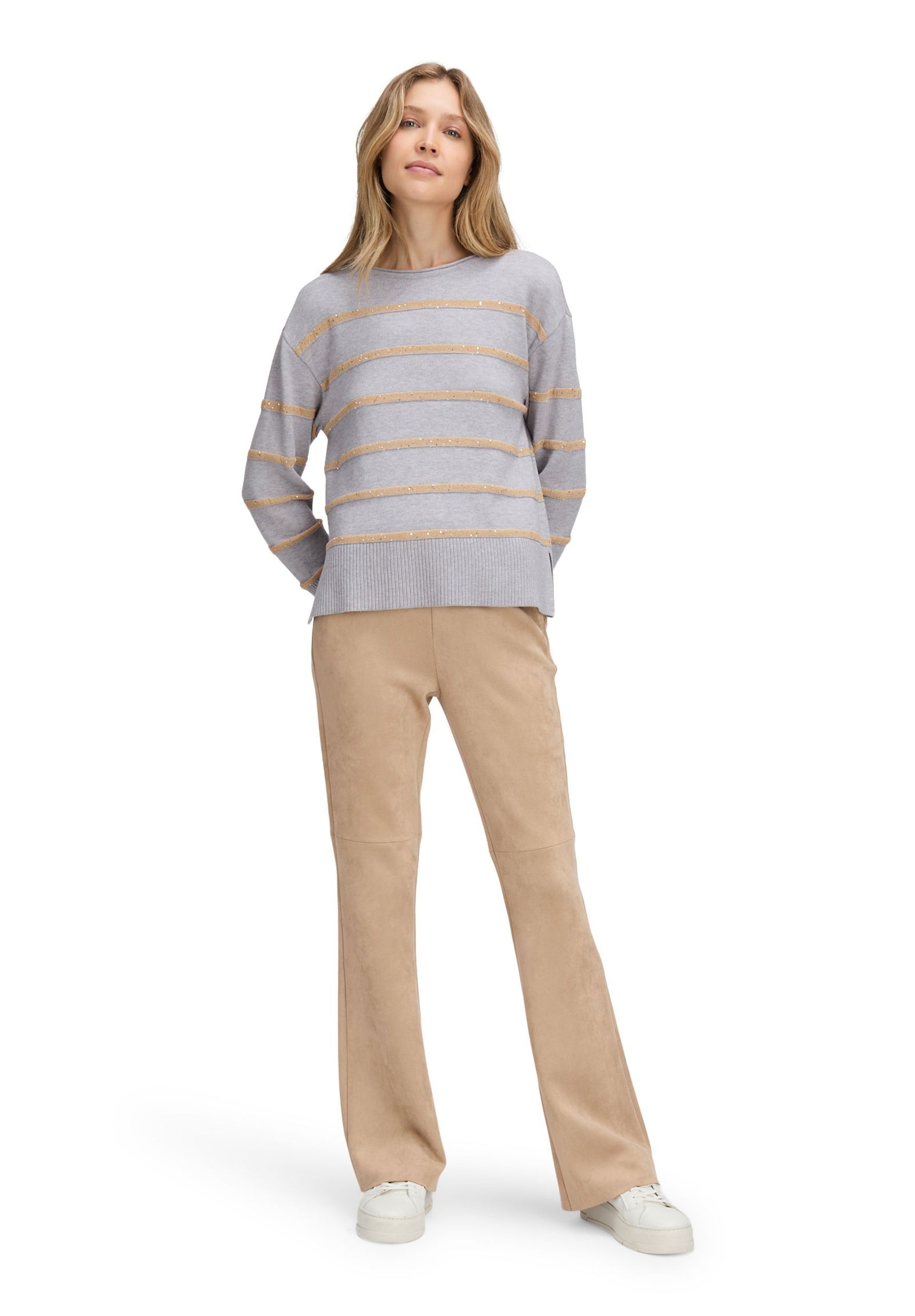 Betty Barclay | Betty Barclay Pullover | 46 | patch grey/beige