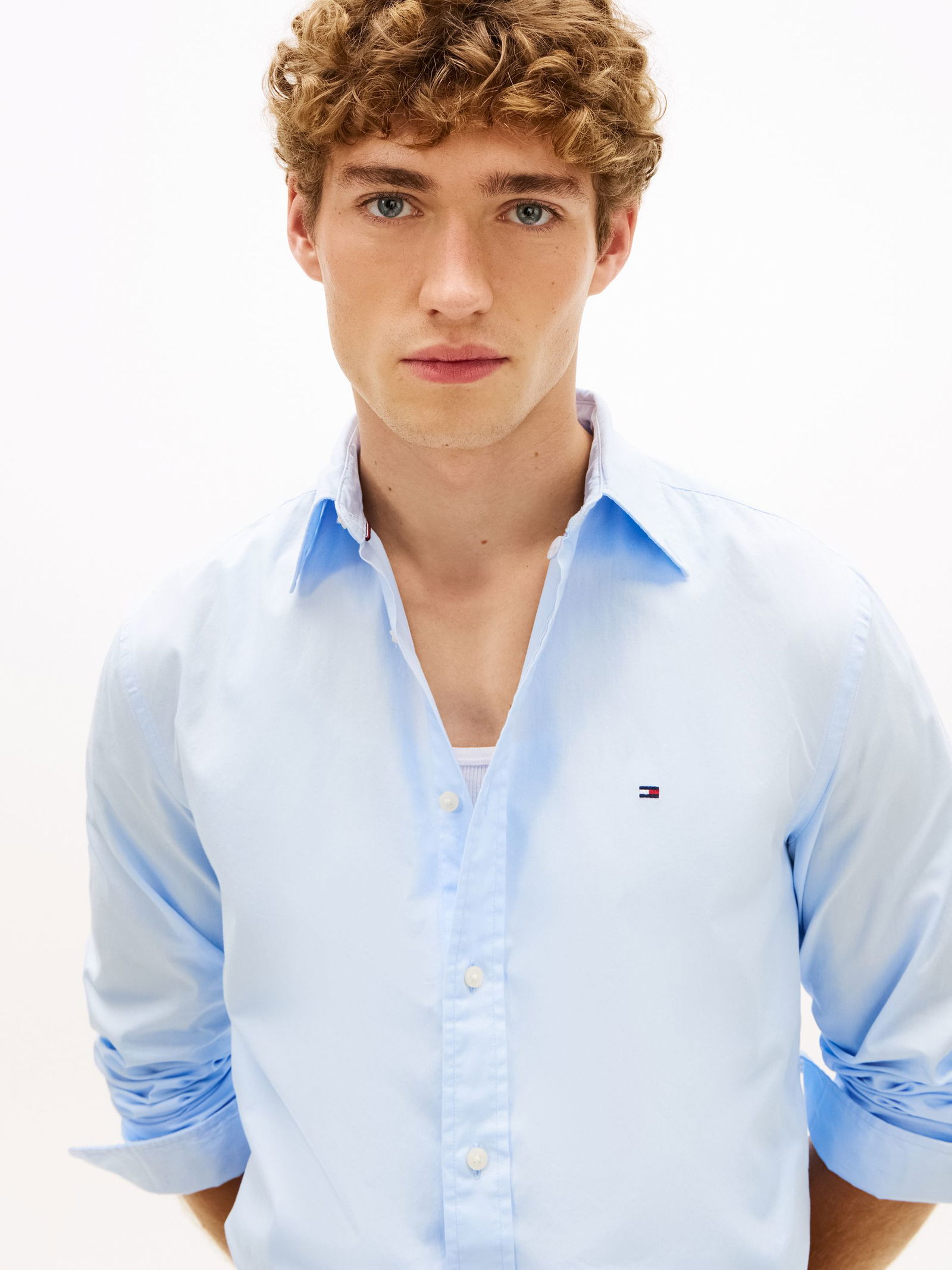 Tommy Hilfiger |  Tommy Hilfiger Hemd Regular Fit  | L | sweet blue