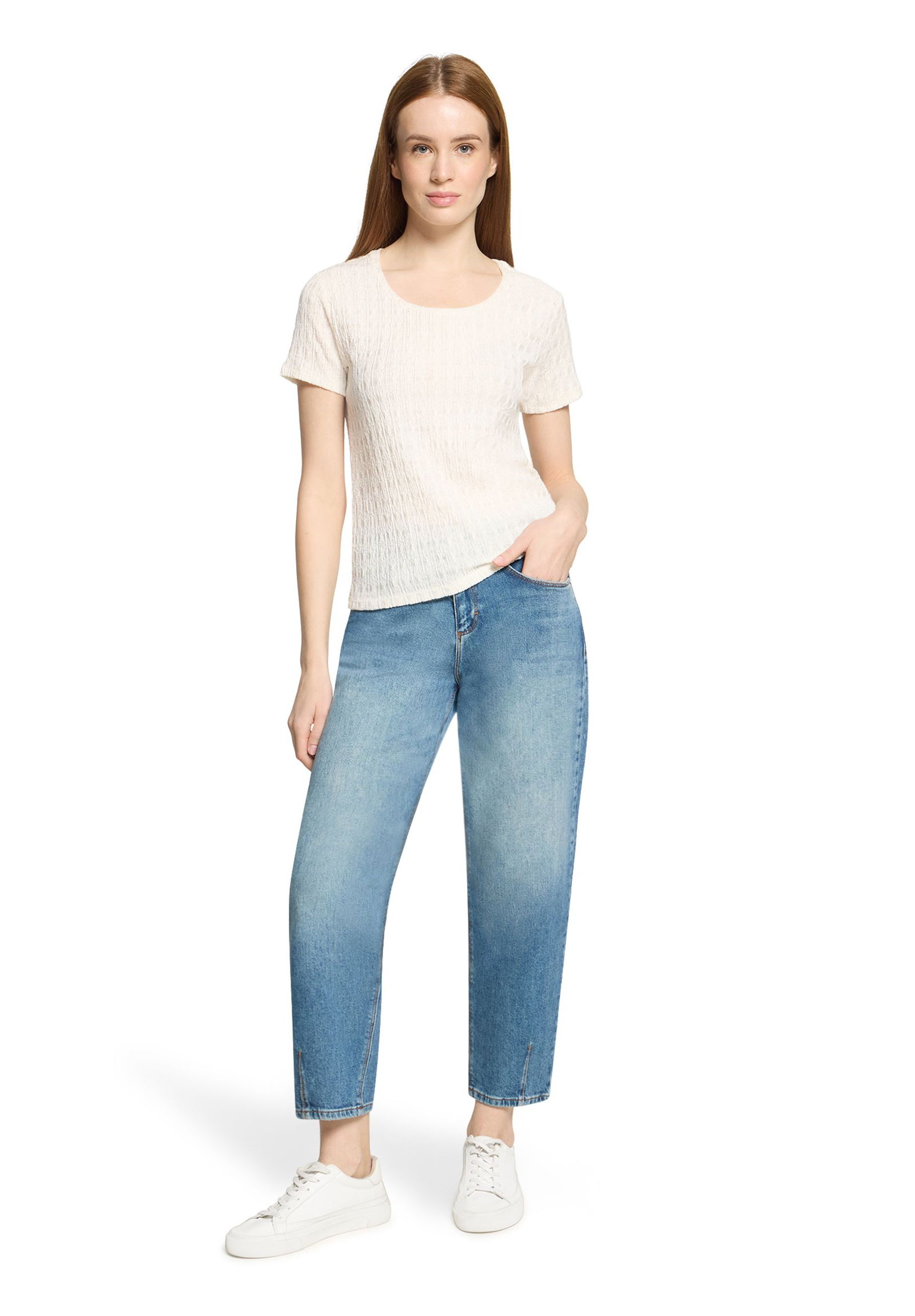 Cartoon |  Rundhals-Shirt | 36 | eggnog