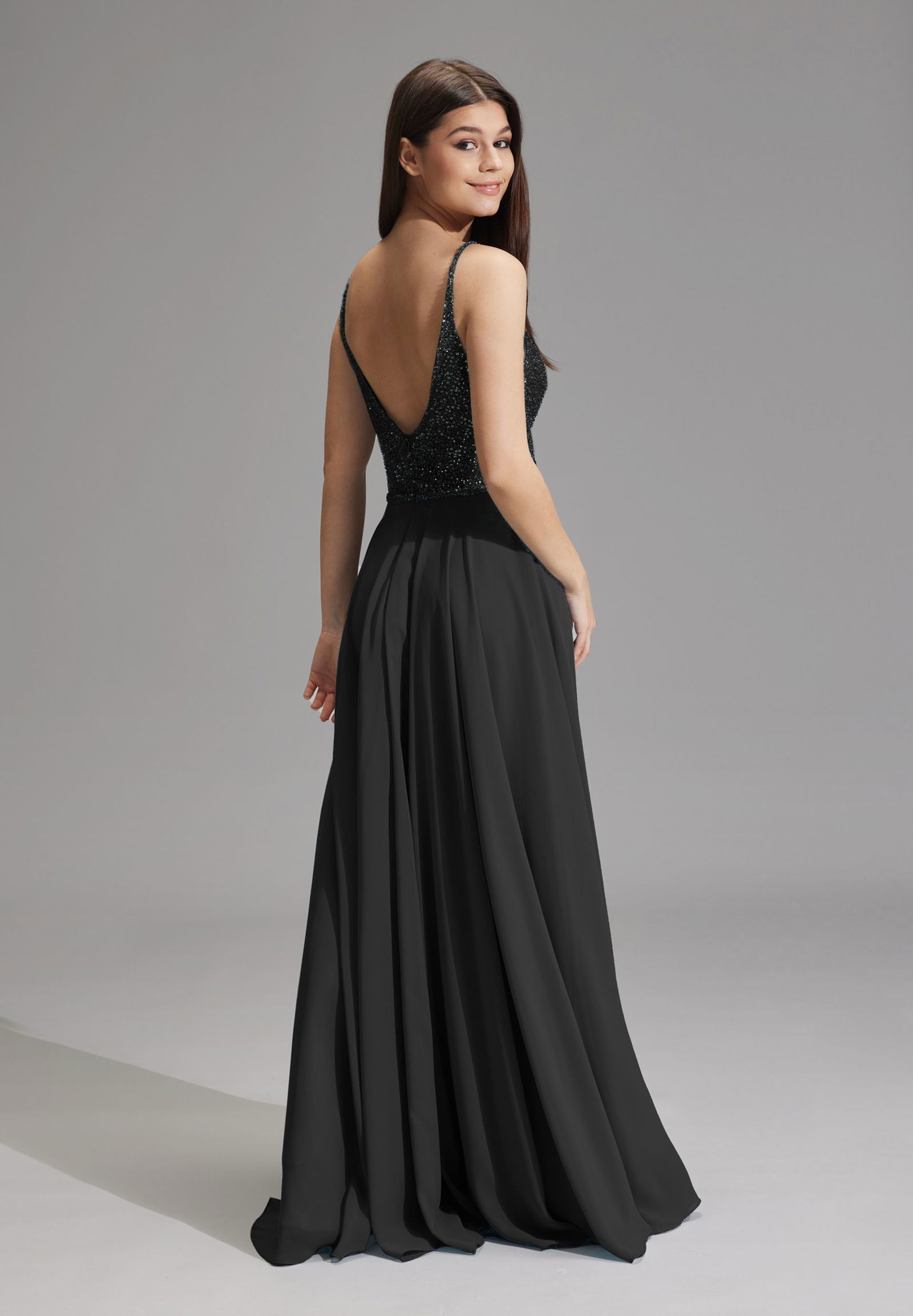 Hey Kyla Abendkleid aus Materialmix