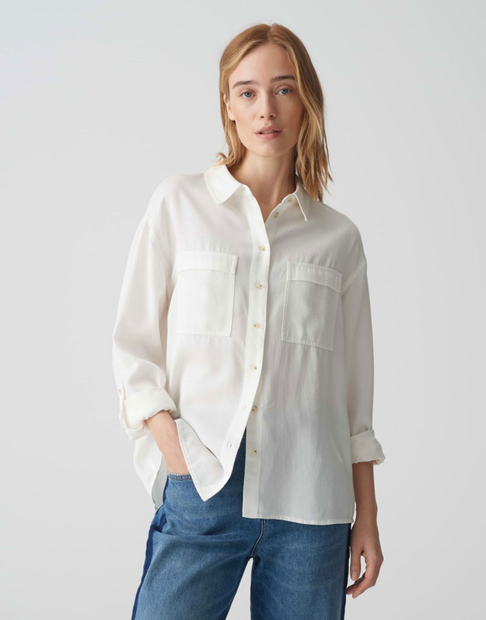 1e43ac8d42bf04c244cc87387541ba63 Opus |  OPUS Hemdbluse "Falensa" | 40 | milk