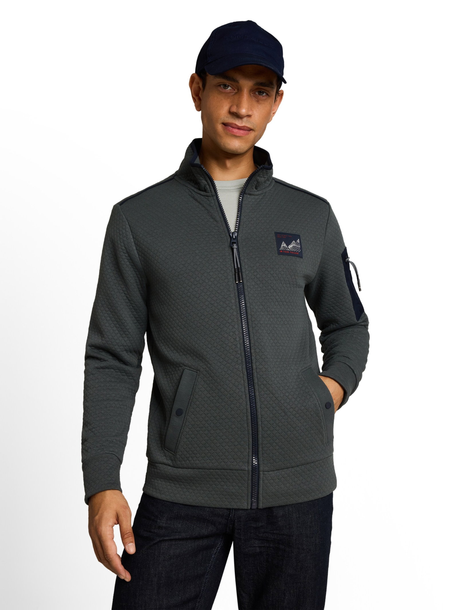 structured stand-up jacket, Darkest Olive #6