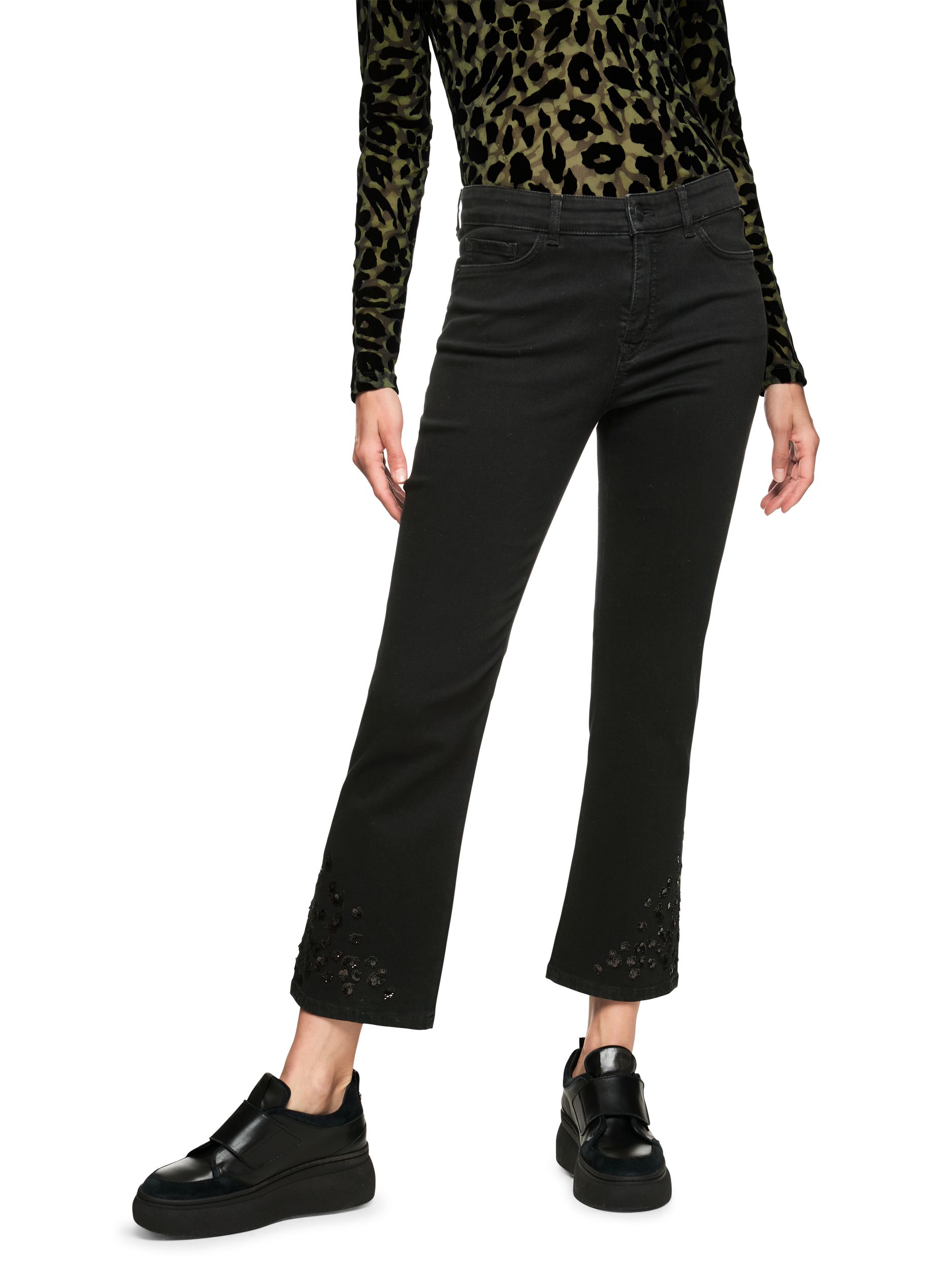 Marc Cain Pants |  Marc Cain Pants 7/8-Jeans  | 42 | black