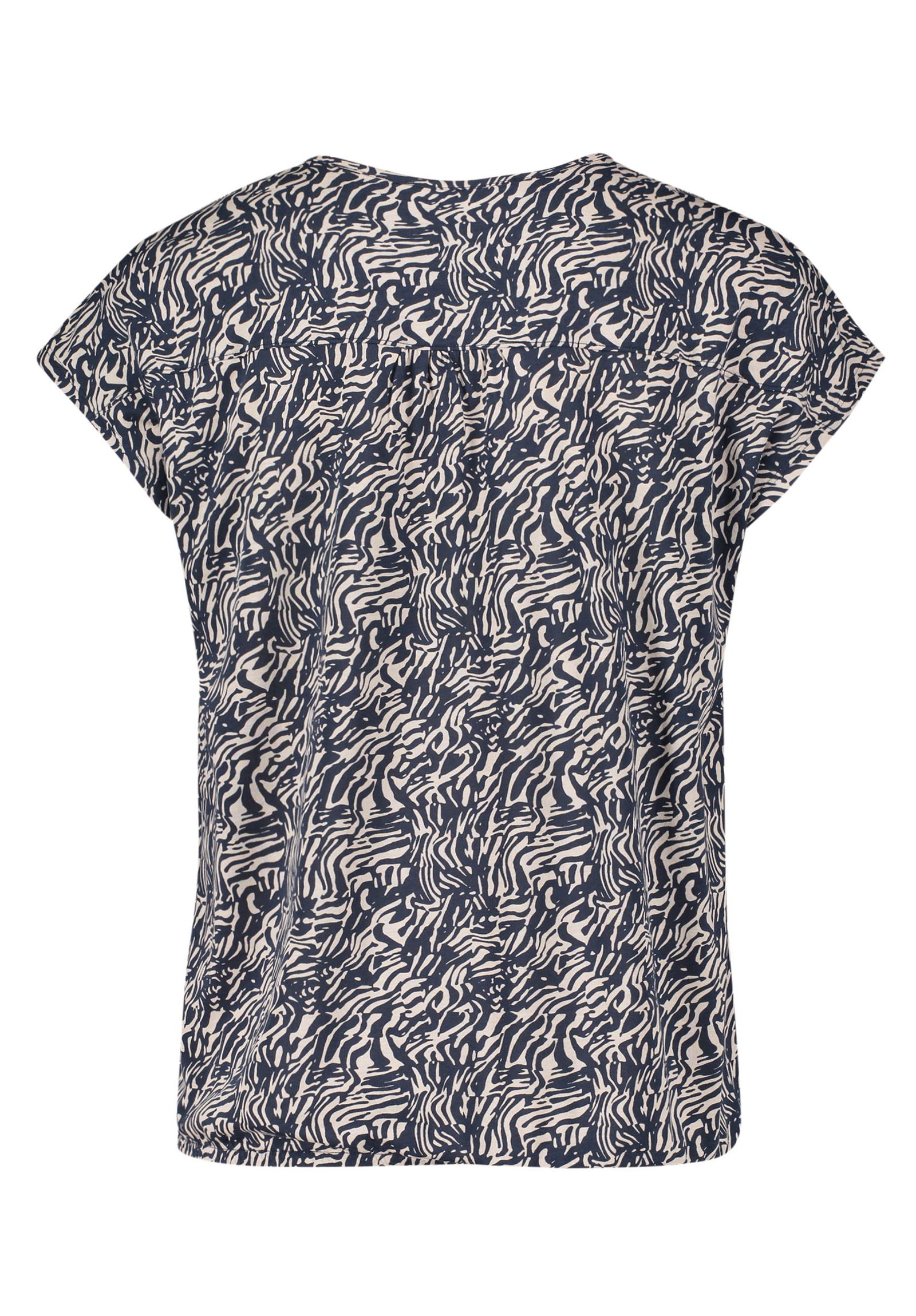 Betty & CO |  Shirt Kurz 1/2 Arm, Dark Blue/Nature | S | dark blue/nature