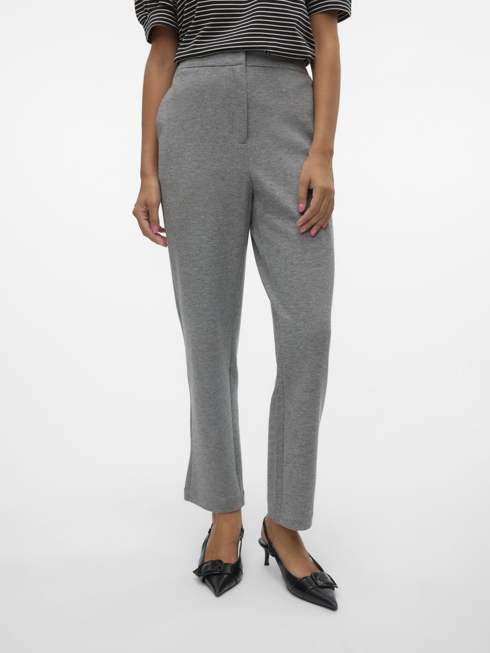 VMJULIA NW ANKEL PANT JRS NOOS, Dark Grey Melange #4
