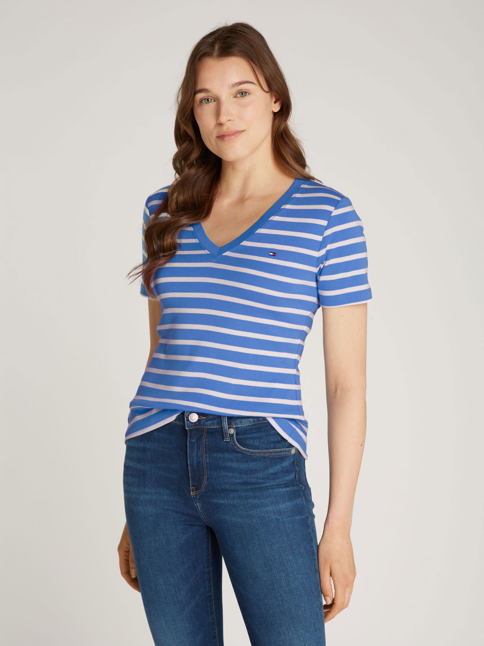 Tommy Hilfiger |  Tommy Hilfiger Shirt  | L | breton stp/ blue spell/ ecru