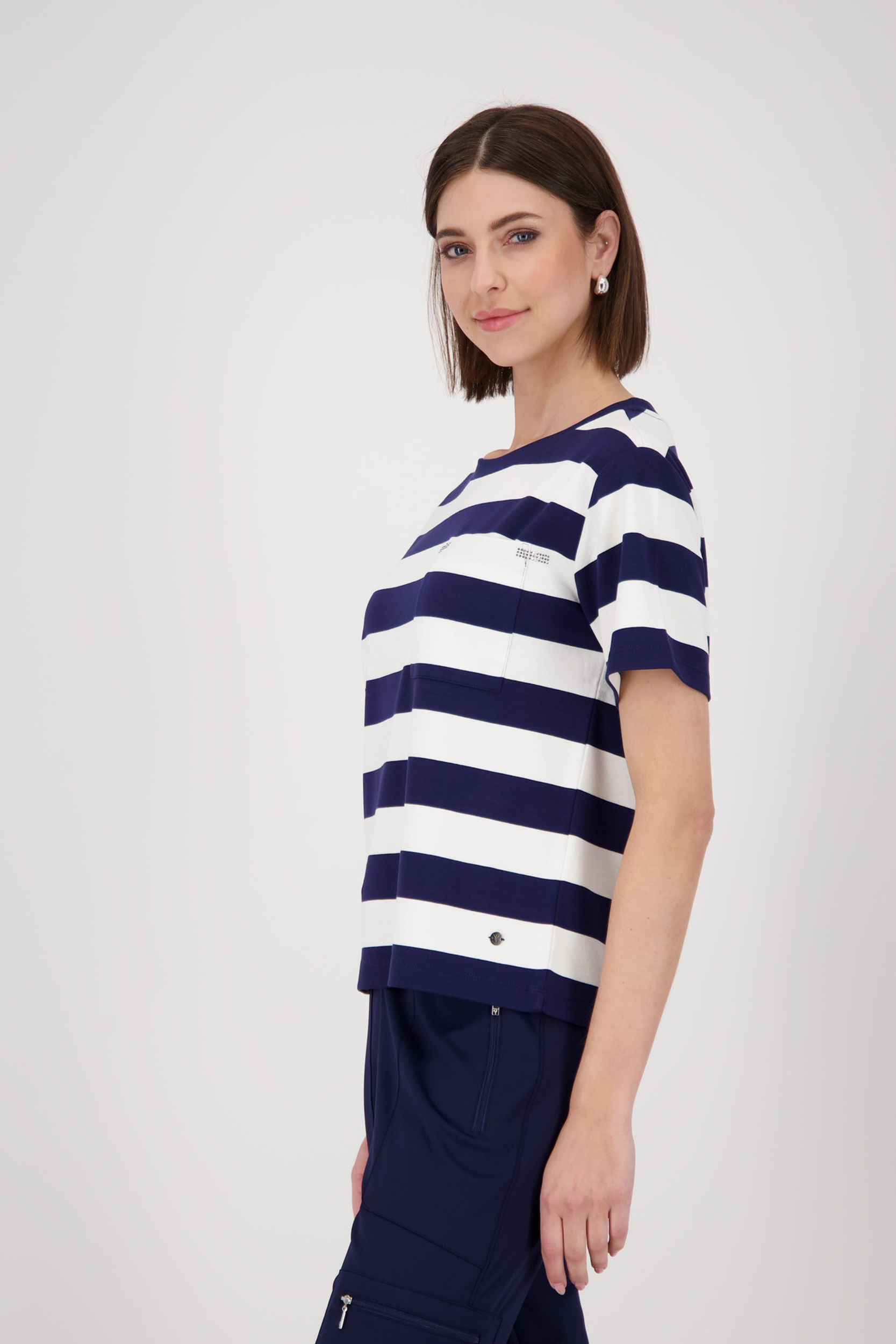 Monari |  Monari Sweatshirt mit Brusttasche | 36