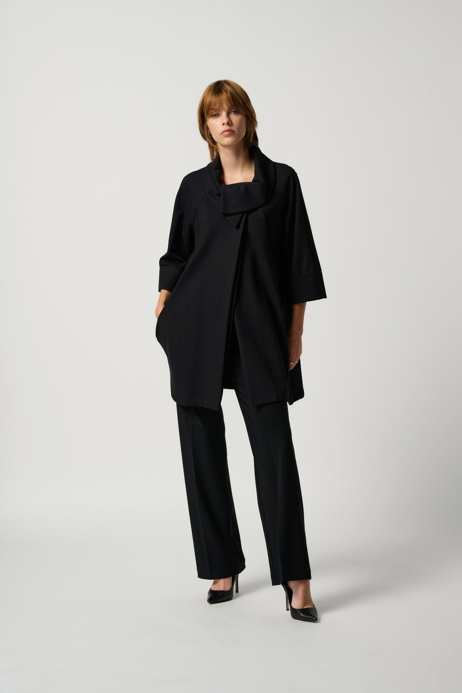 Joseph Ribkoff Hose schwarz klassische Wide-Leg-Hose mit elastischem Bund #3