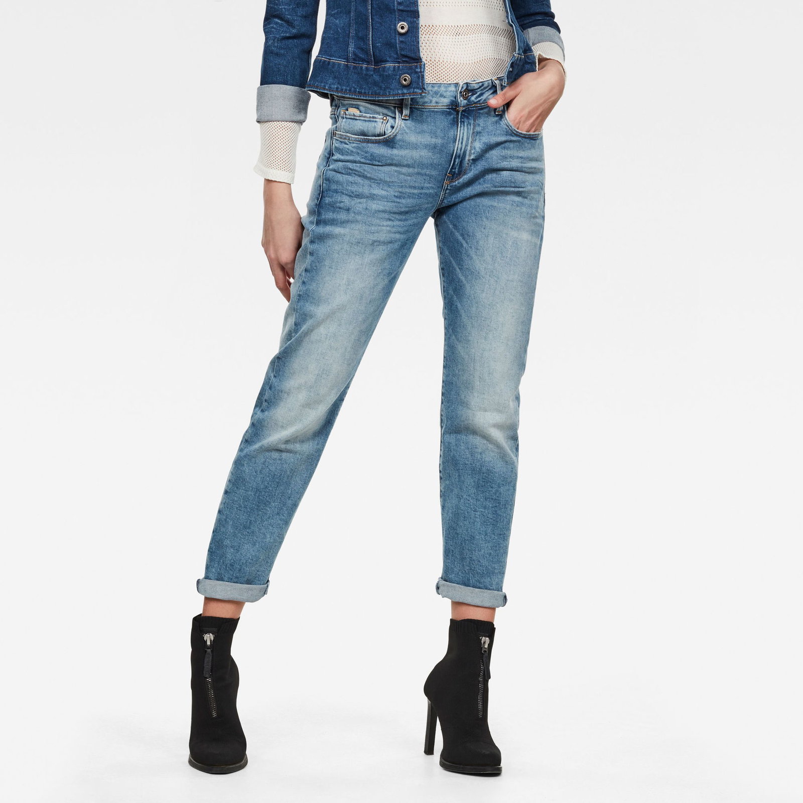 12867d316e234f850250446b576545ec G-Star | G-Star Kate Boyfriend Jeans | 29/30 | lt indigo aged