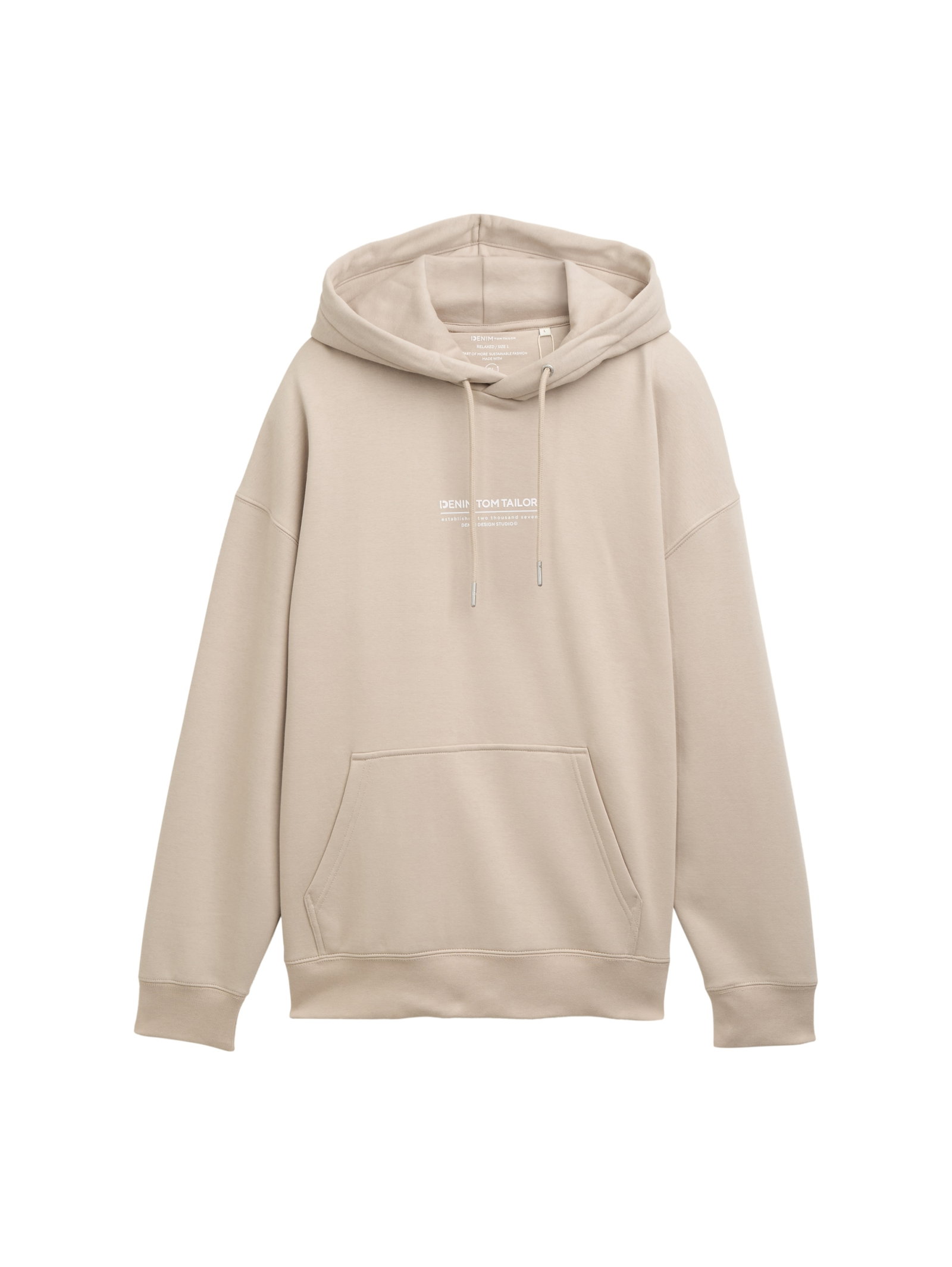 Relaxed Hoodie Sweatshirt mit Logo-Print #1