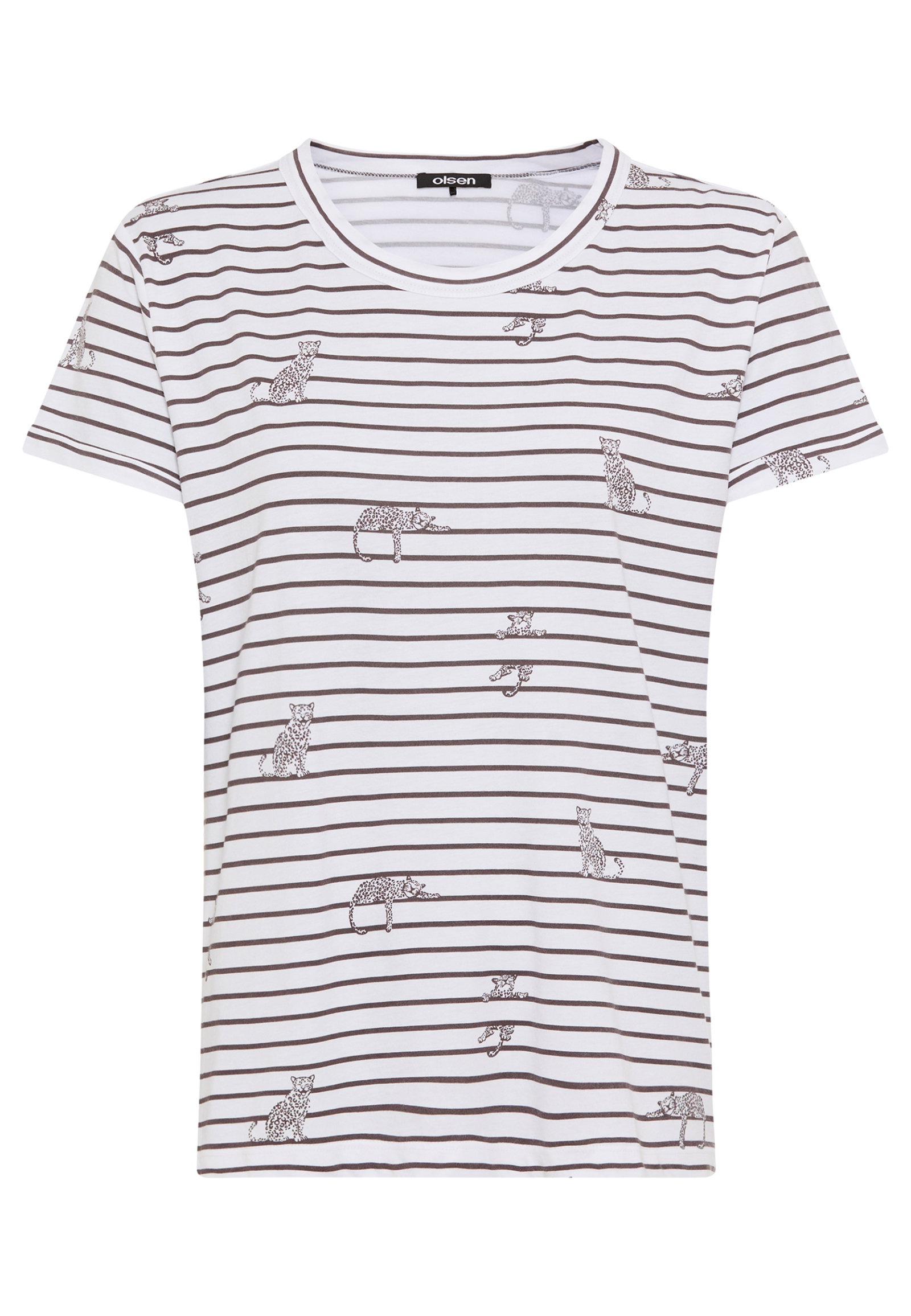 T-Shirt Short Sleeves, Dark Brown #1
