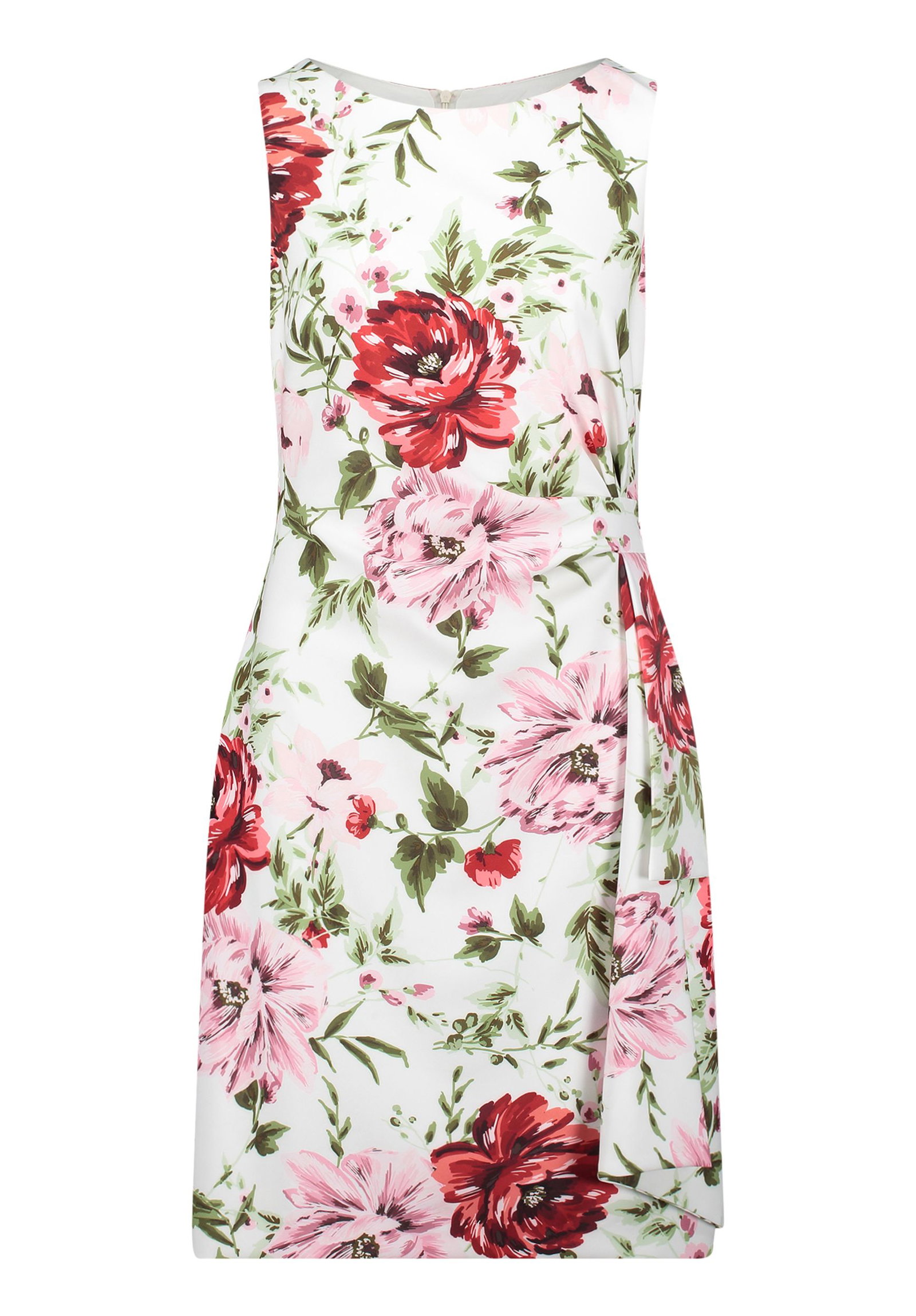 | Kleid Kurz ohne Arm, White/Red | 42