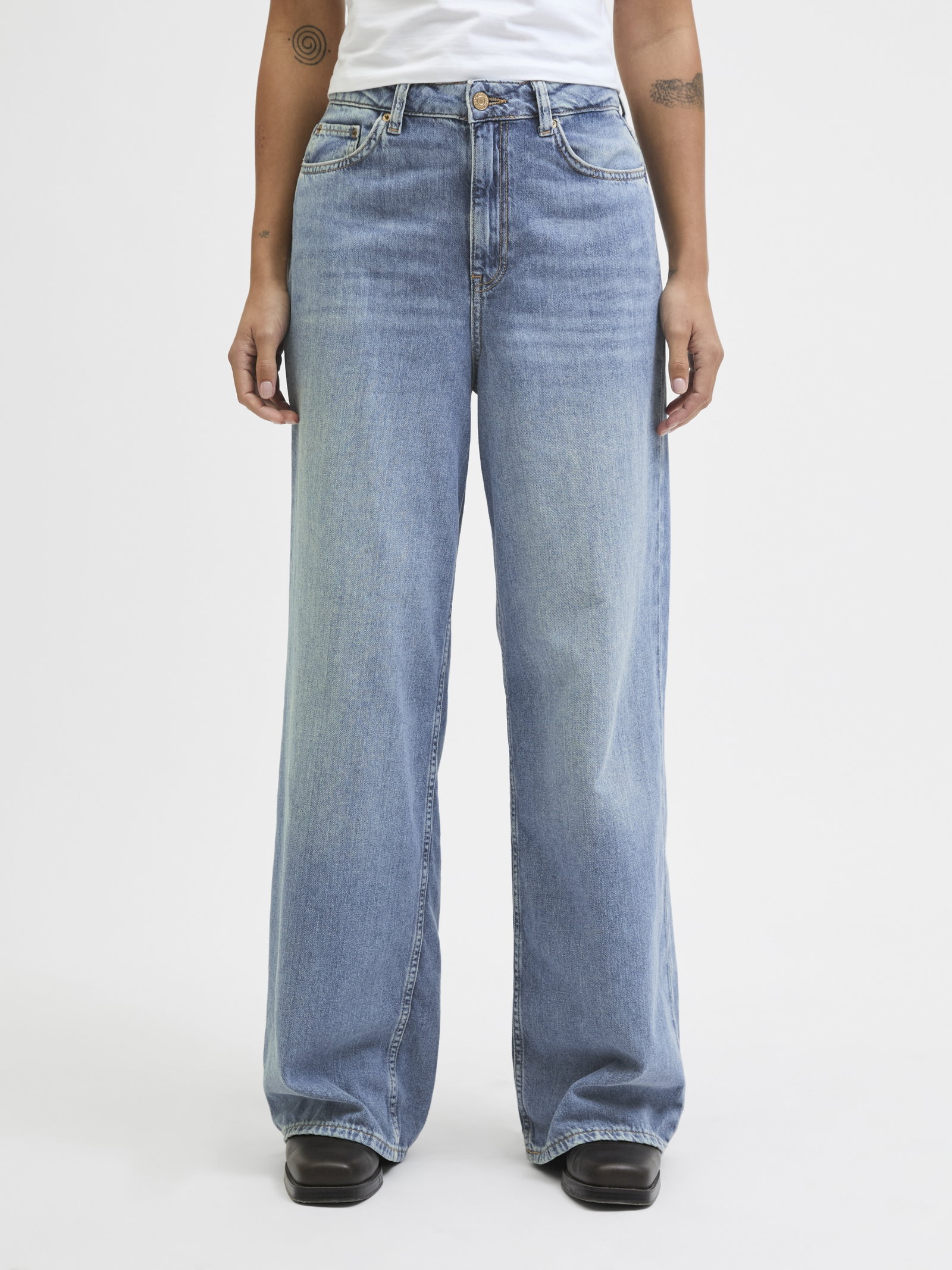 JXTOKYO WIDE HW JEANS R6078 DNM NOO, Light Blue Denim #5