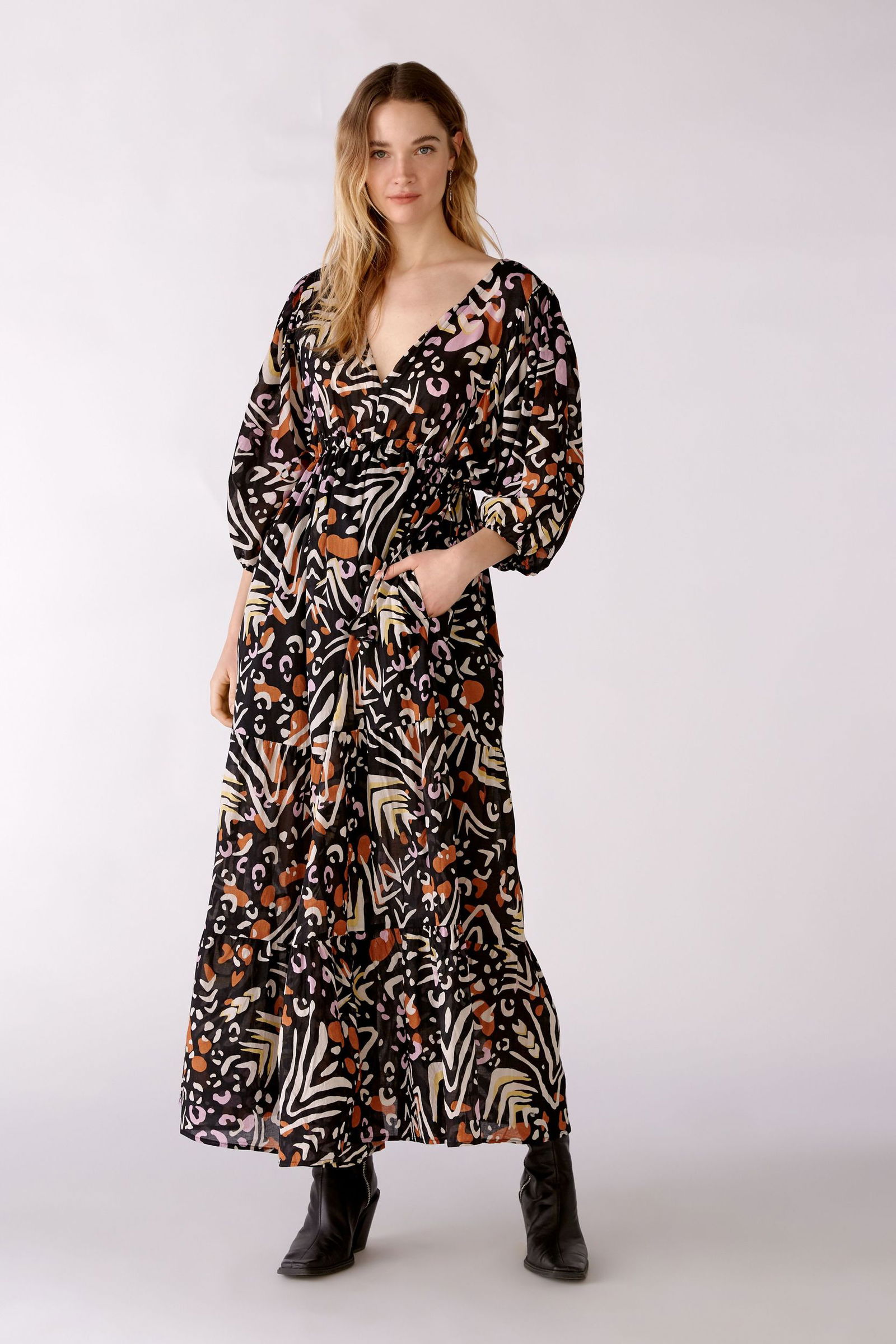 Maxikleid im angesagtem Druck