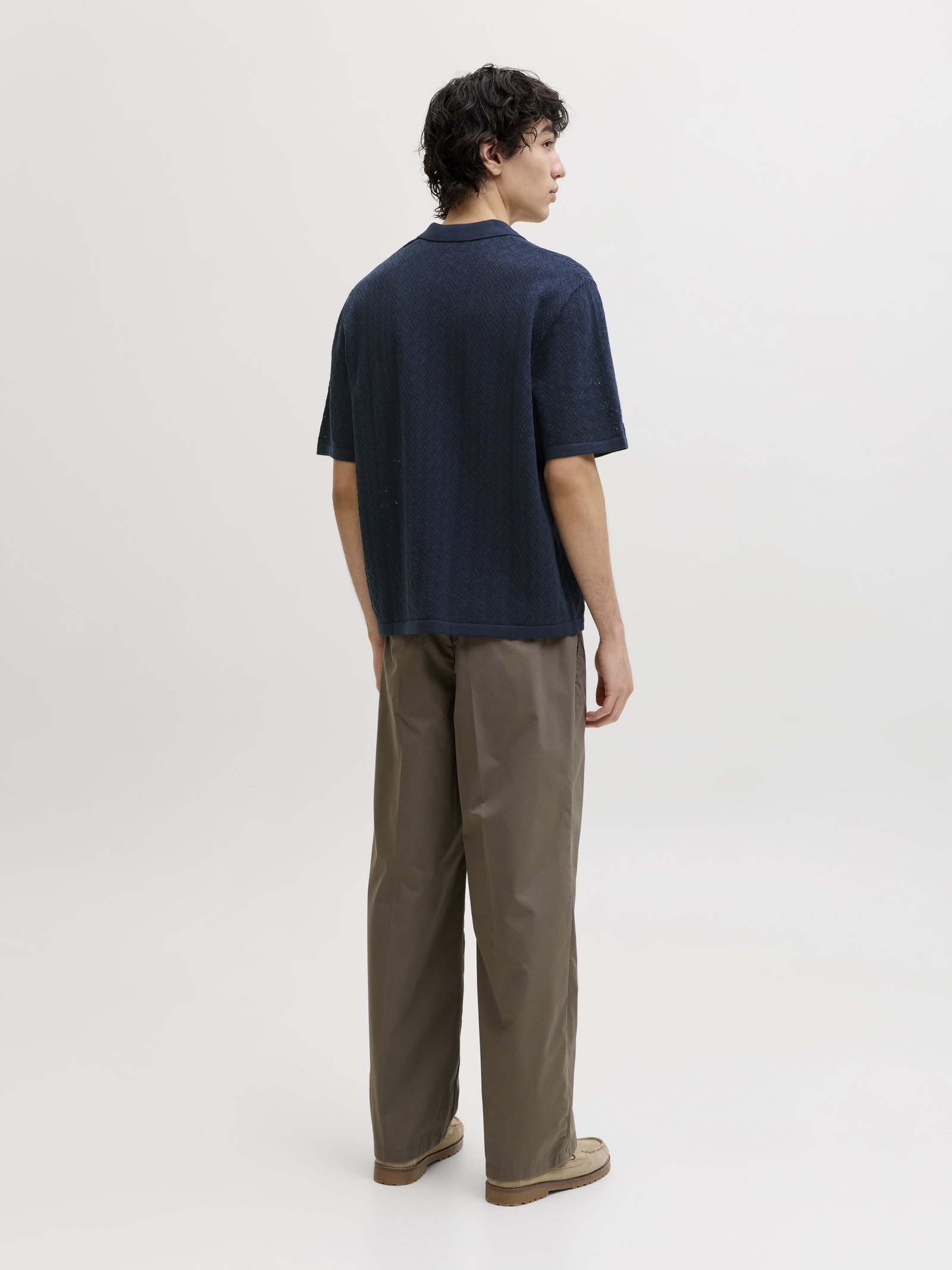 JORTYLER KNIT SS SPLIT NECK POLO SN, Sky Captain #3