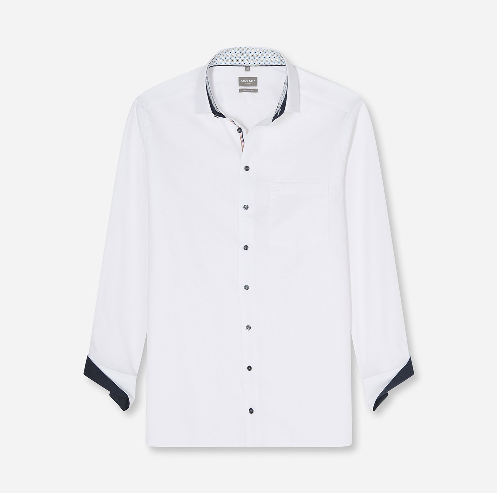 Olymp |  Olymp Hemd Modern Fit  | 43 | weiß
