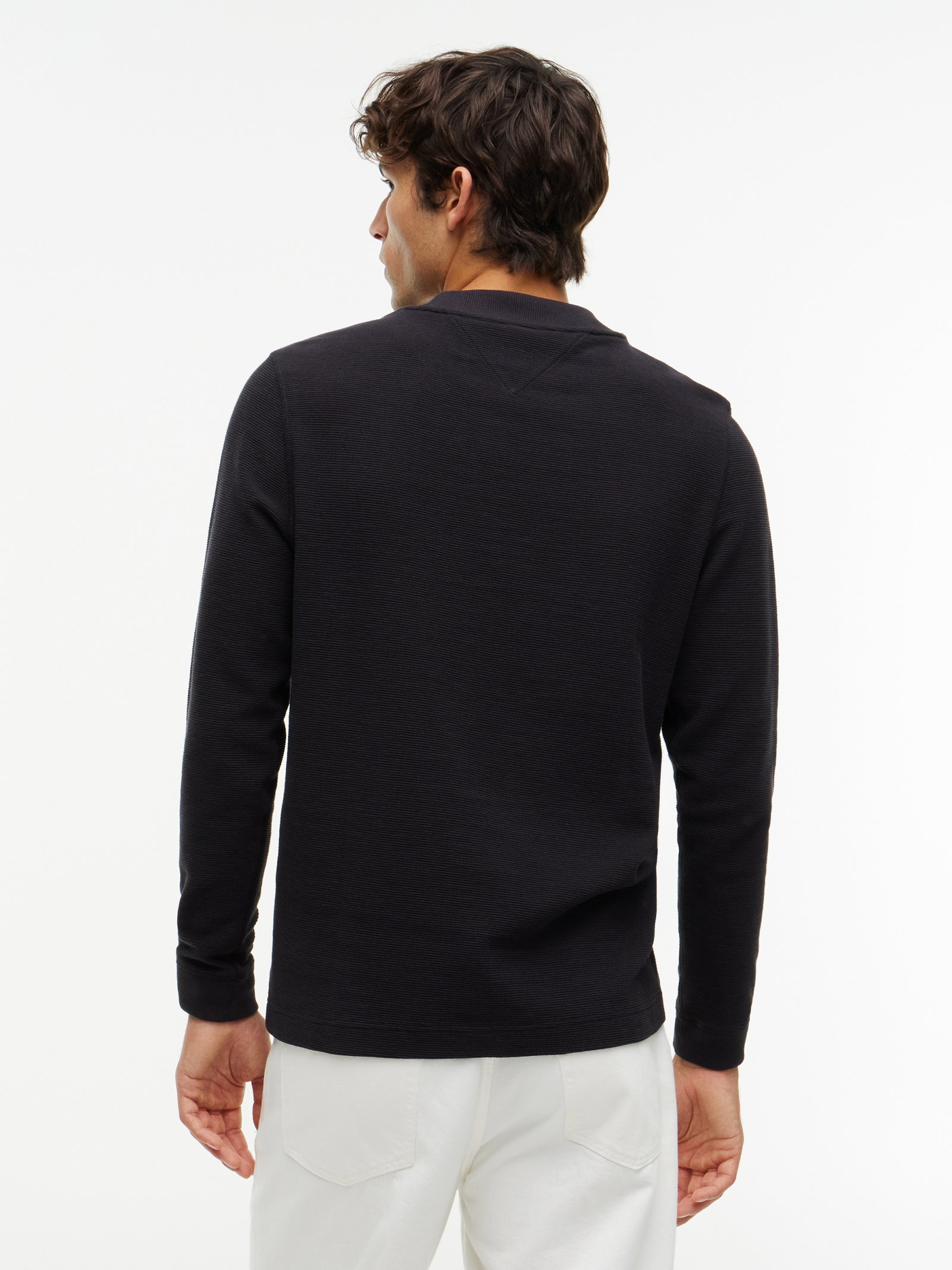 TEXTURED LS TEE, BLACK #4