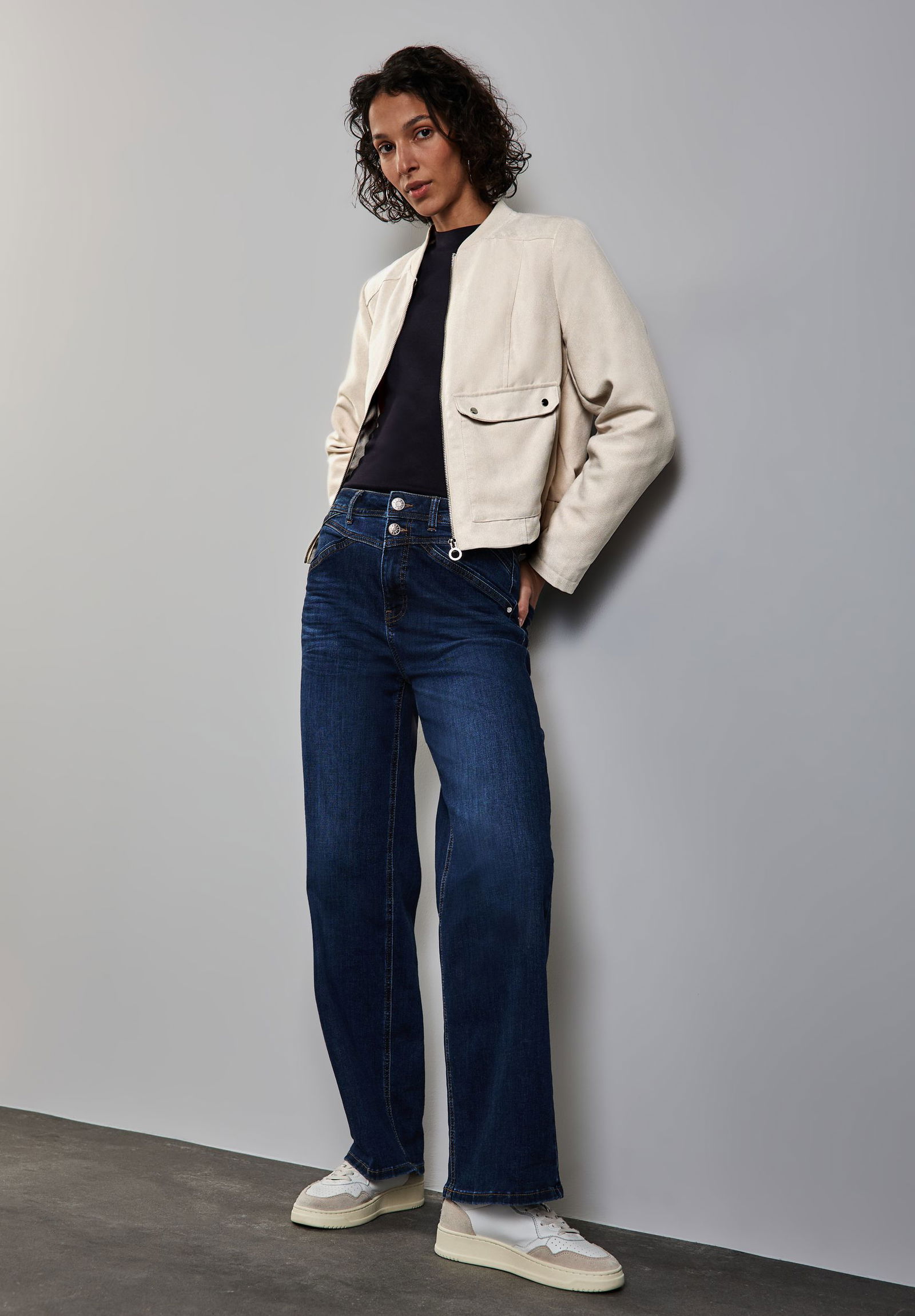 Street One |  Street One Kurzblazer  | 36 | smooth sand beige