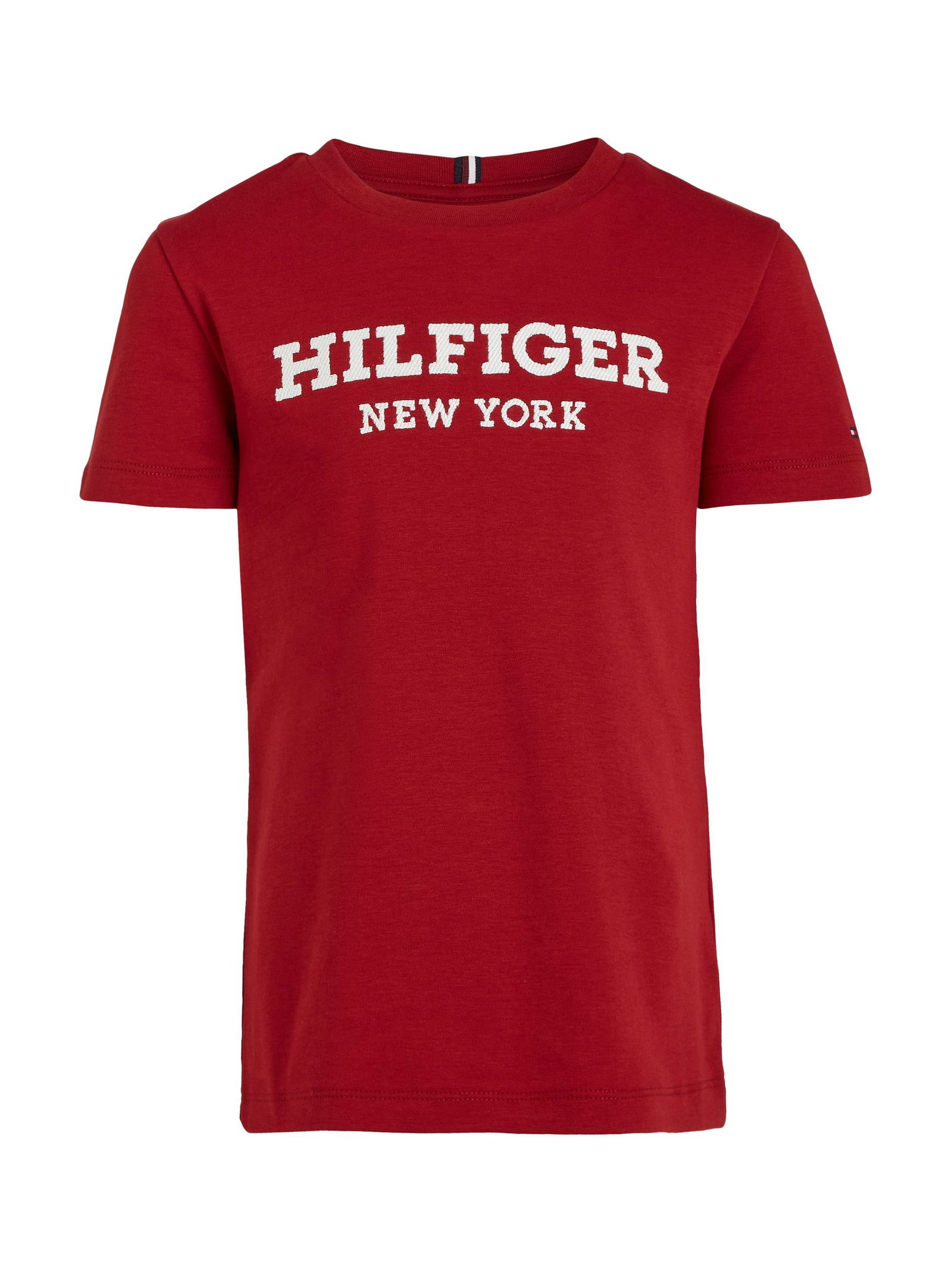 Tommy Hilfiger |  HILFIGER LOGO TEE S/S | 16 | rouge