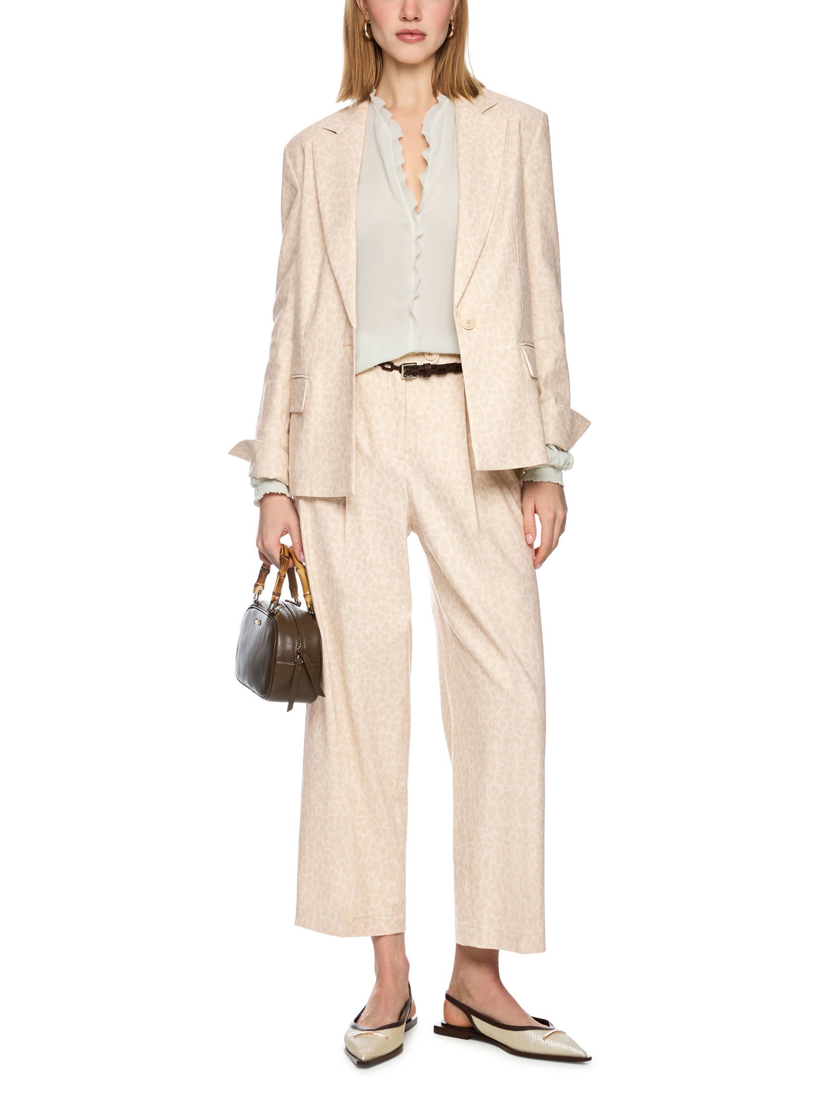 Marc Cain Collections |  Marc Cain Collections Schmale Hose  | 44 | bright ecru