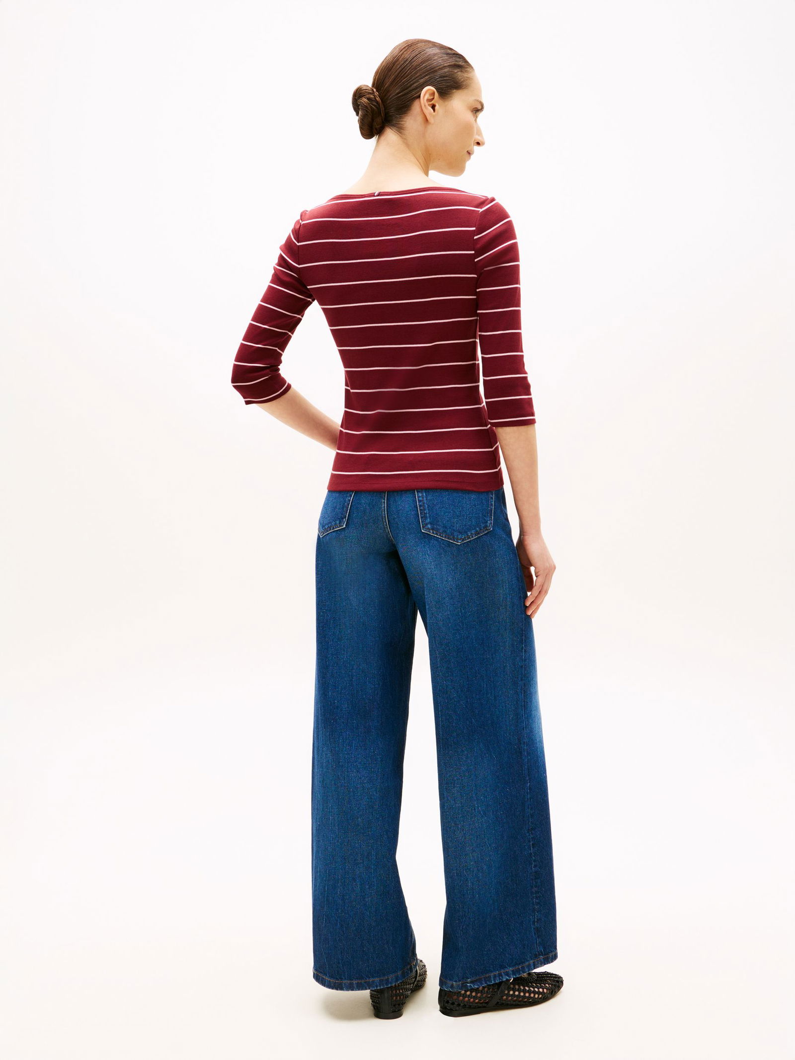 Tommy Hilfiger |  Tommy Hilfiger Shirt  | M | breton stp/ dark magma/ ecru