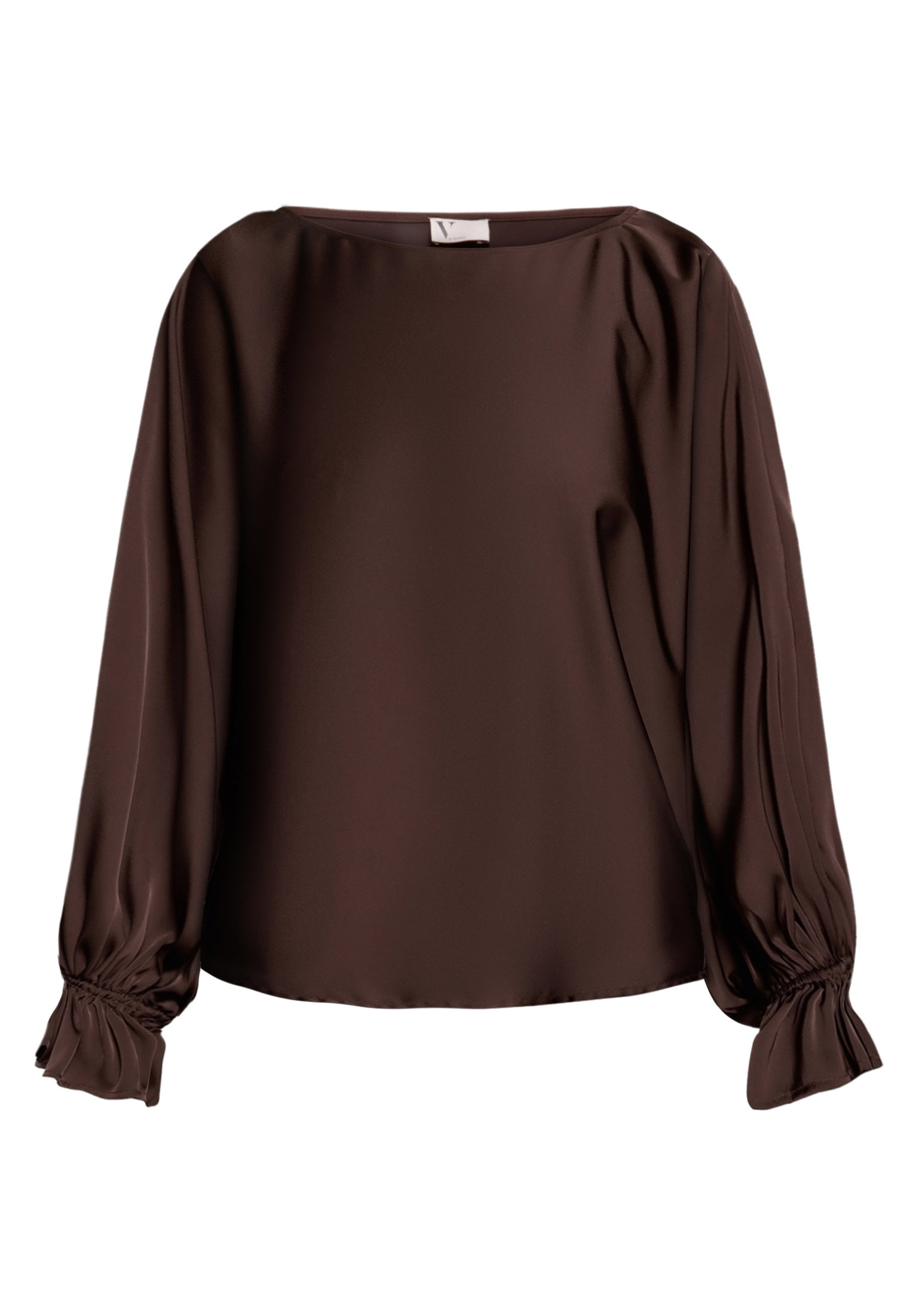 Bluse Lang 1/1 Arm, Espresso Brown #1