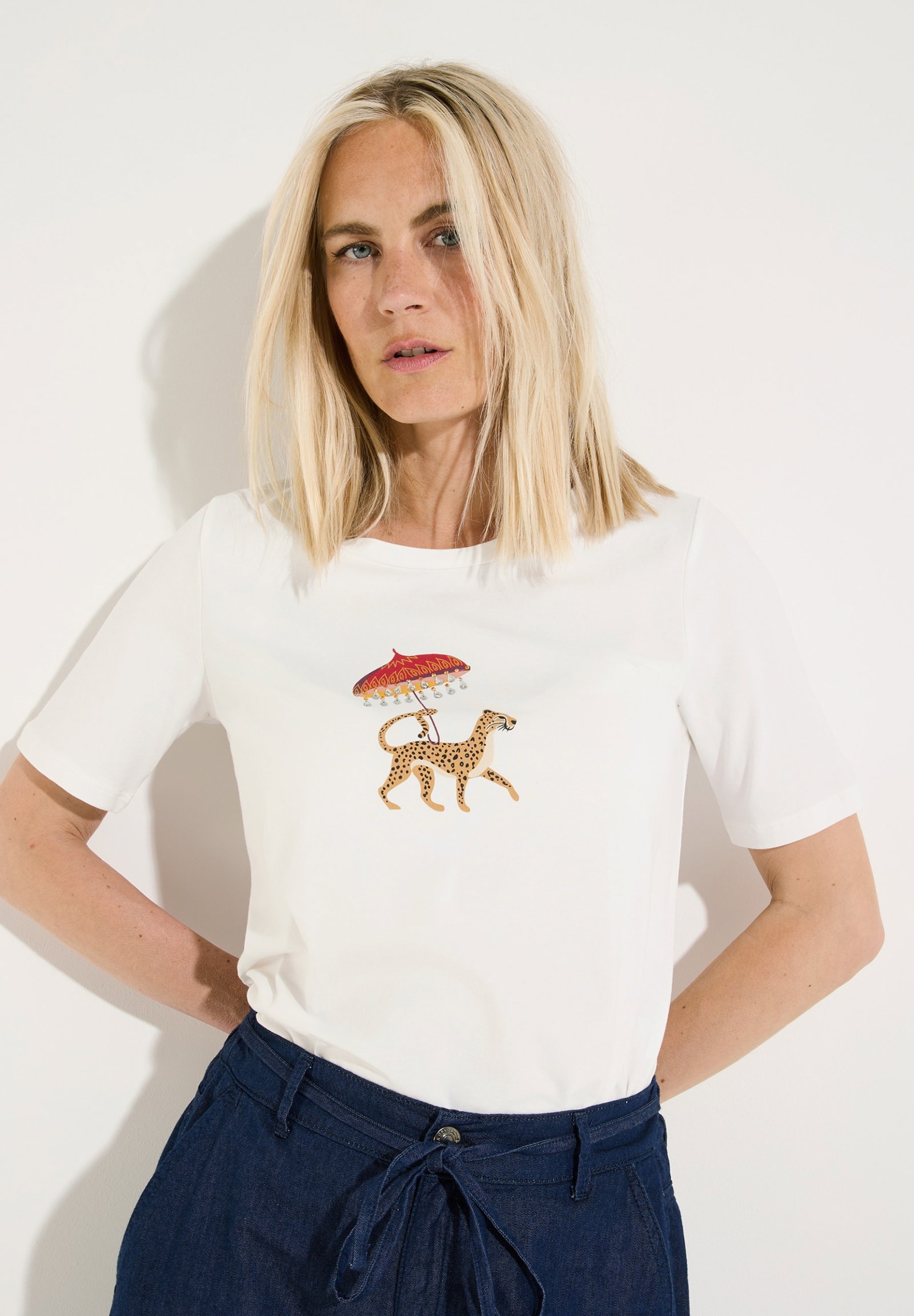 Shirt with Funny Motive, off white #3